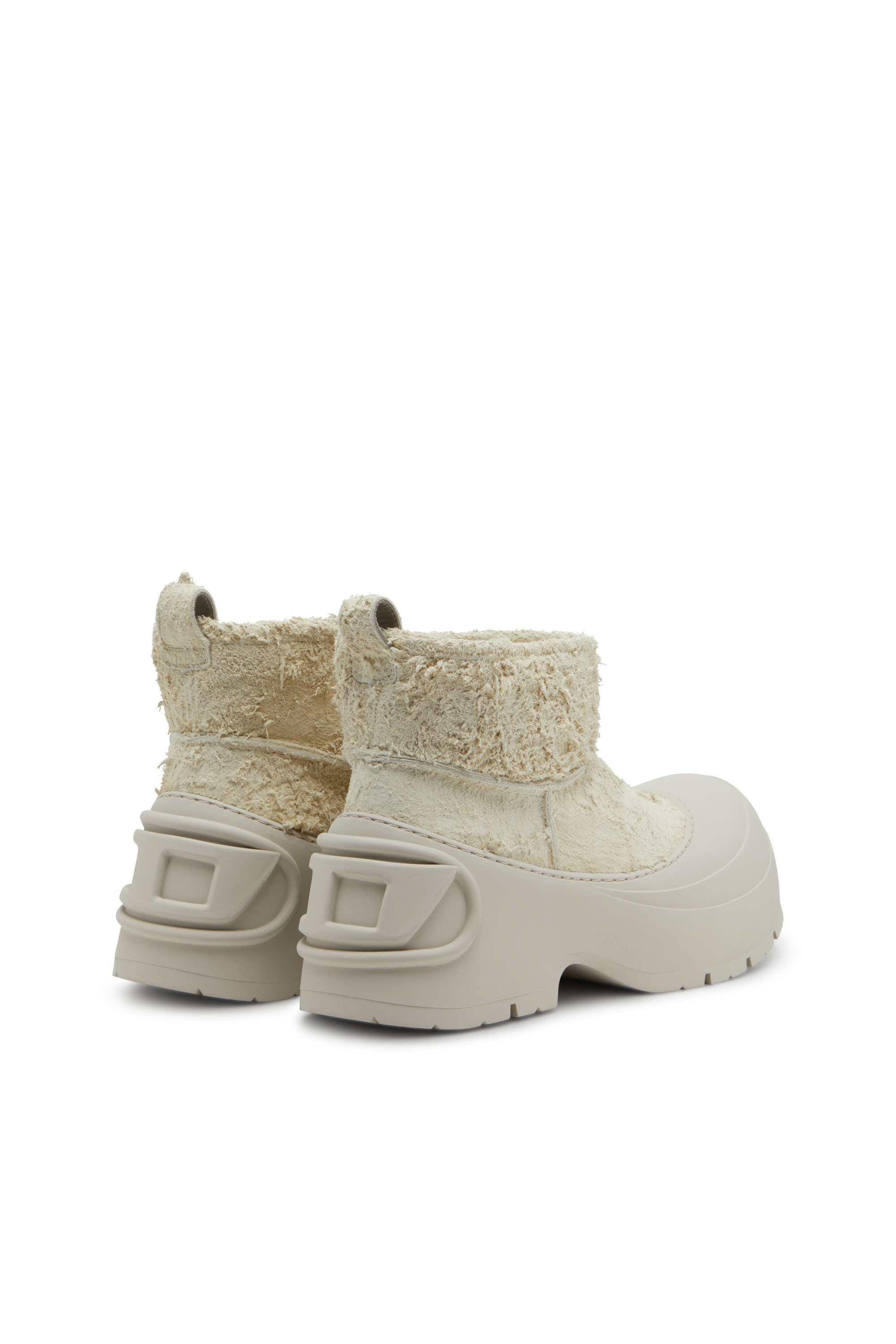 Diesel - D-DONALD MONTONE, Bottines épaisses avec semelle crantée Homme in Blanc - 3