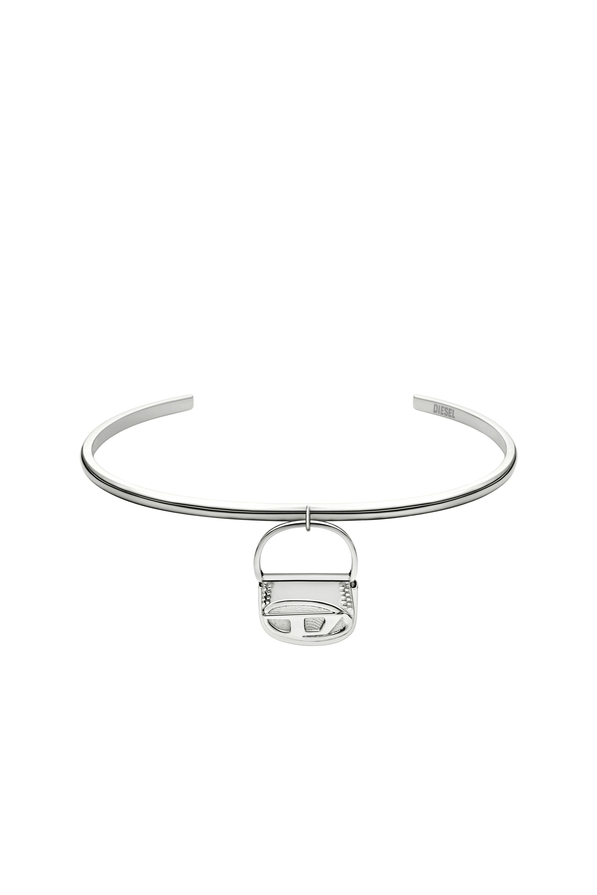 Diesel - DX1621040 JEWELLERY, Bracelet jonc en acier inoxydable Mixte in Gris argenté - 1