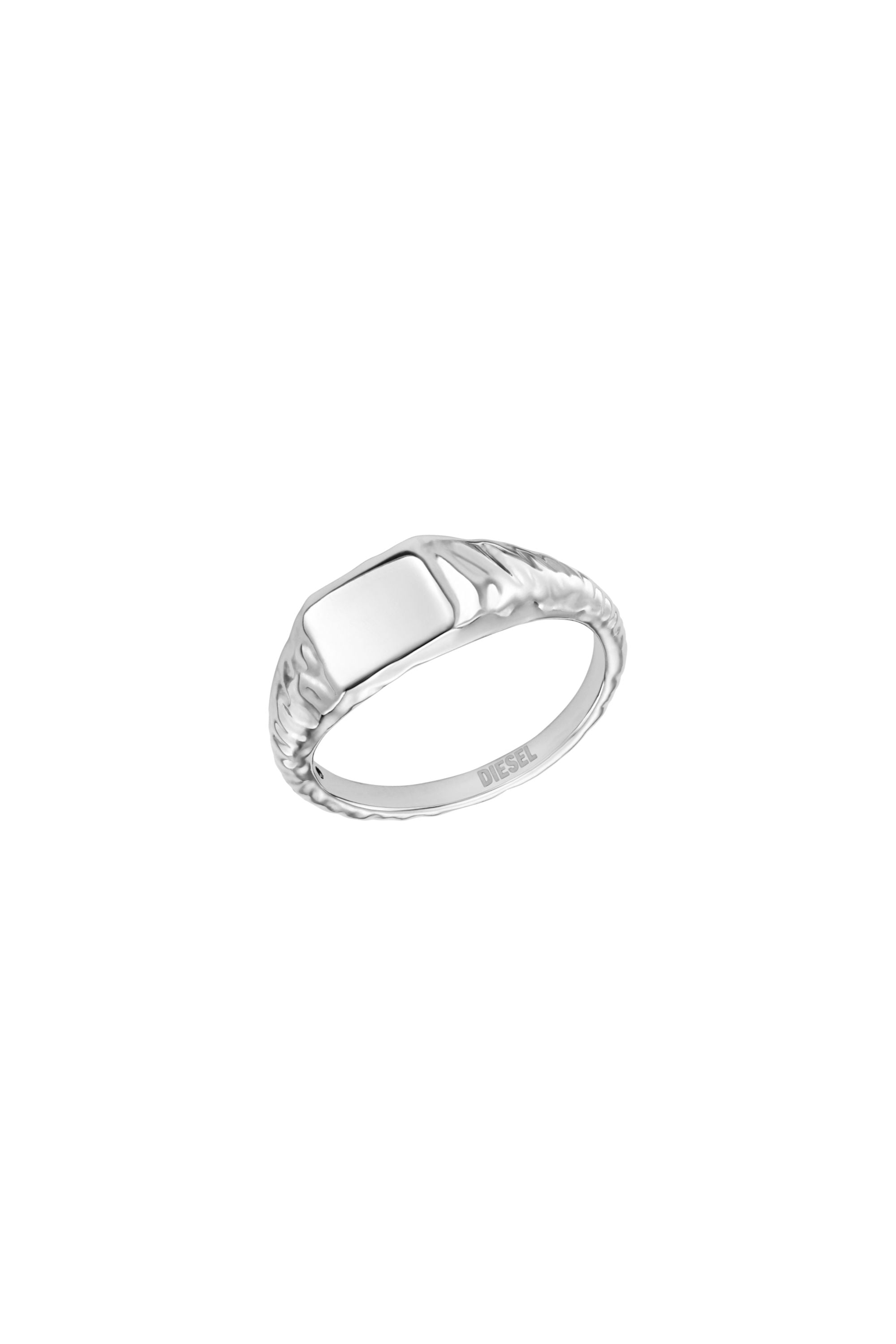 Diesel - DX1731040, Bague chevali&egrave;re en acier inoxydable Mixte in Gris argent&eacute; - 1