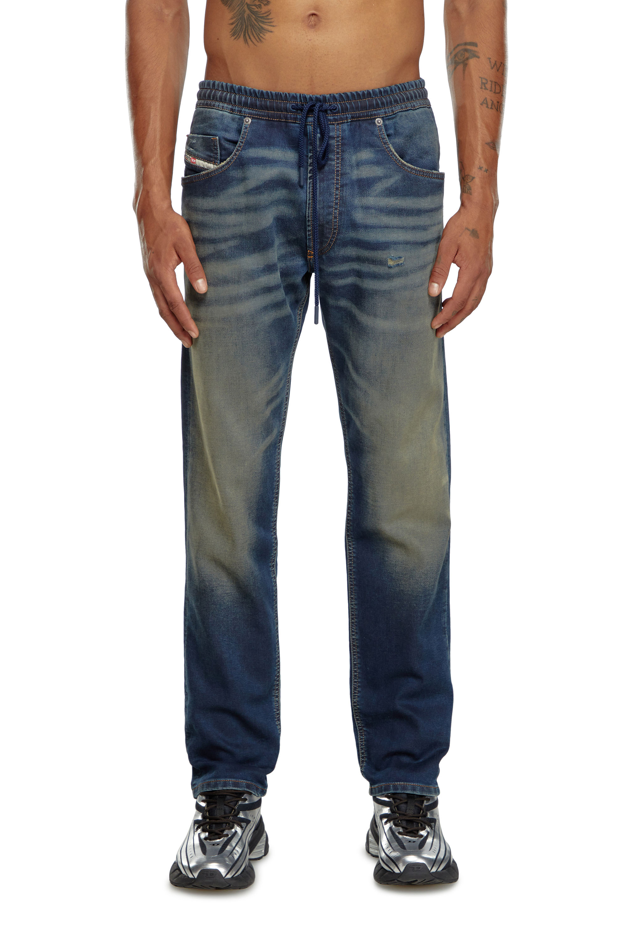 Diesel - Regular 2030 D-Krooley Joggjeans® 09J34 Homme, Bleu Foncé - Image 1