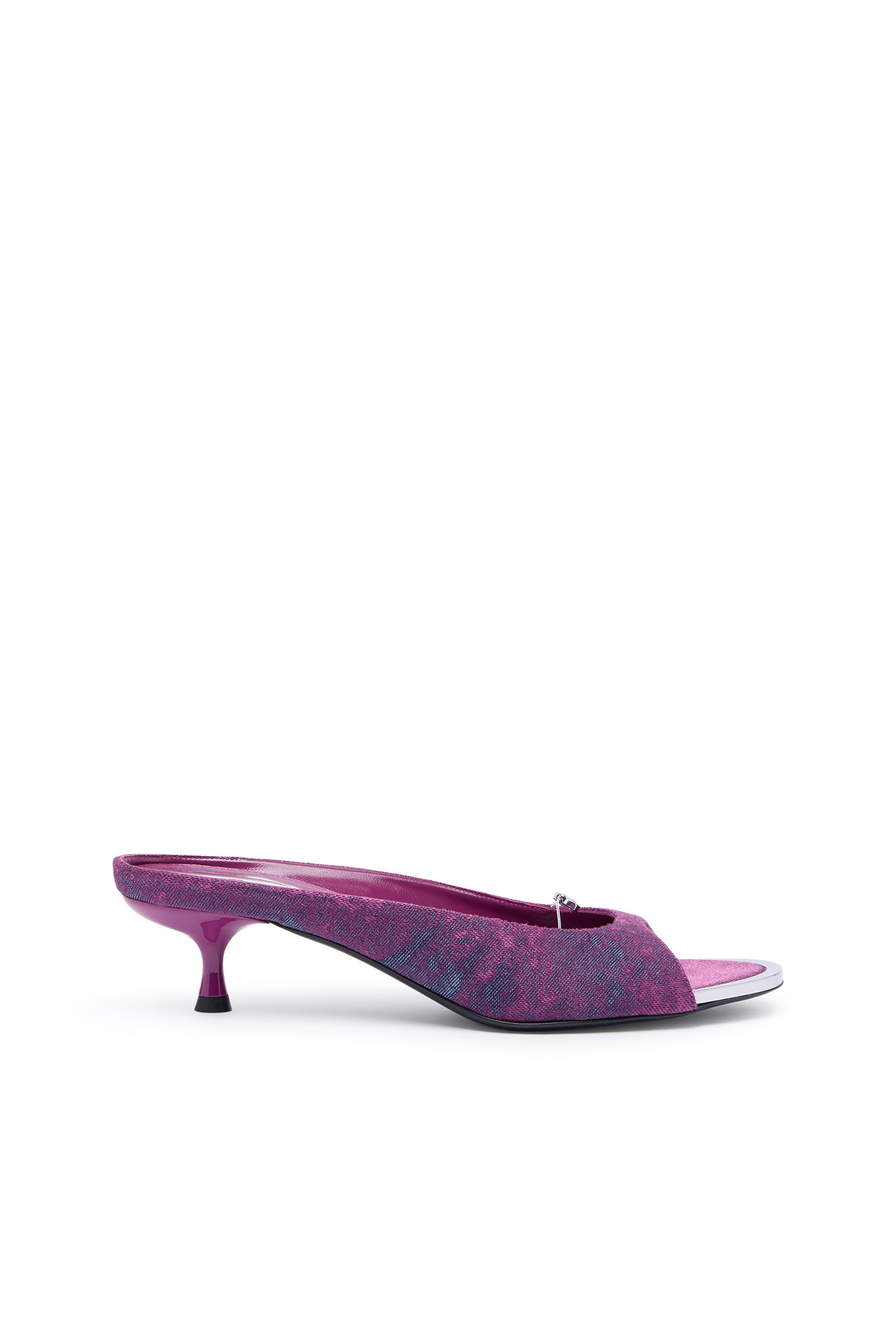 Diesel - D-DIAM'S-SA-40, D-Diam&rsquo;s-Mule en denim Low avec Oval D flottant Femme in Violet - 1