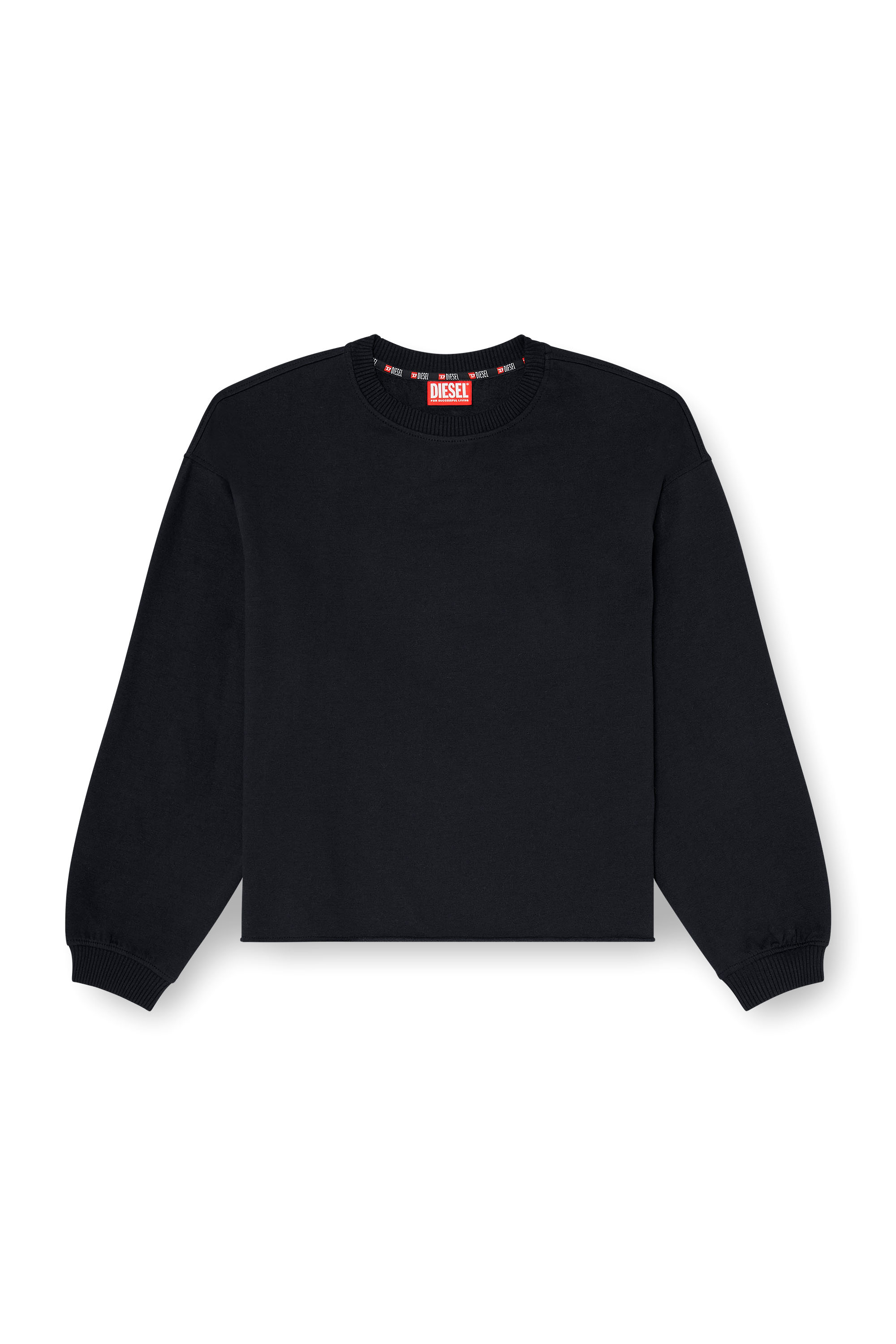 Diesel - PATRICIA-D-CORE, Sweat gratt&eacute; avec ourlet franc Femme in Noir - 2