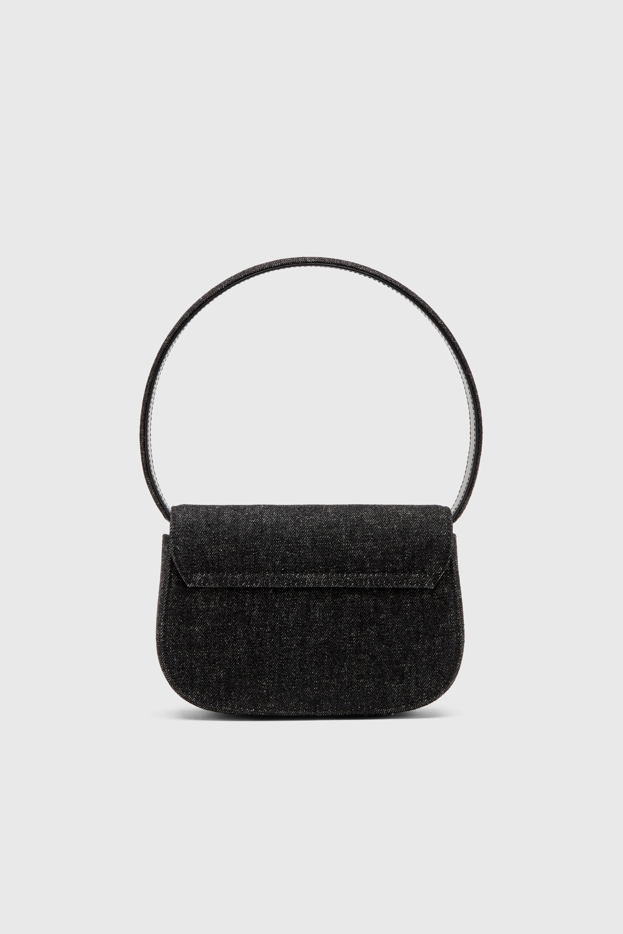 Diesel - 1DR, 1DR-Sac &agrave; bandouli&egrave;re iconique en denim d&eacute;lav&eacute; Femme in Noir - 2
