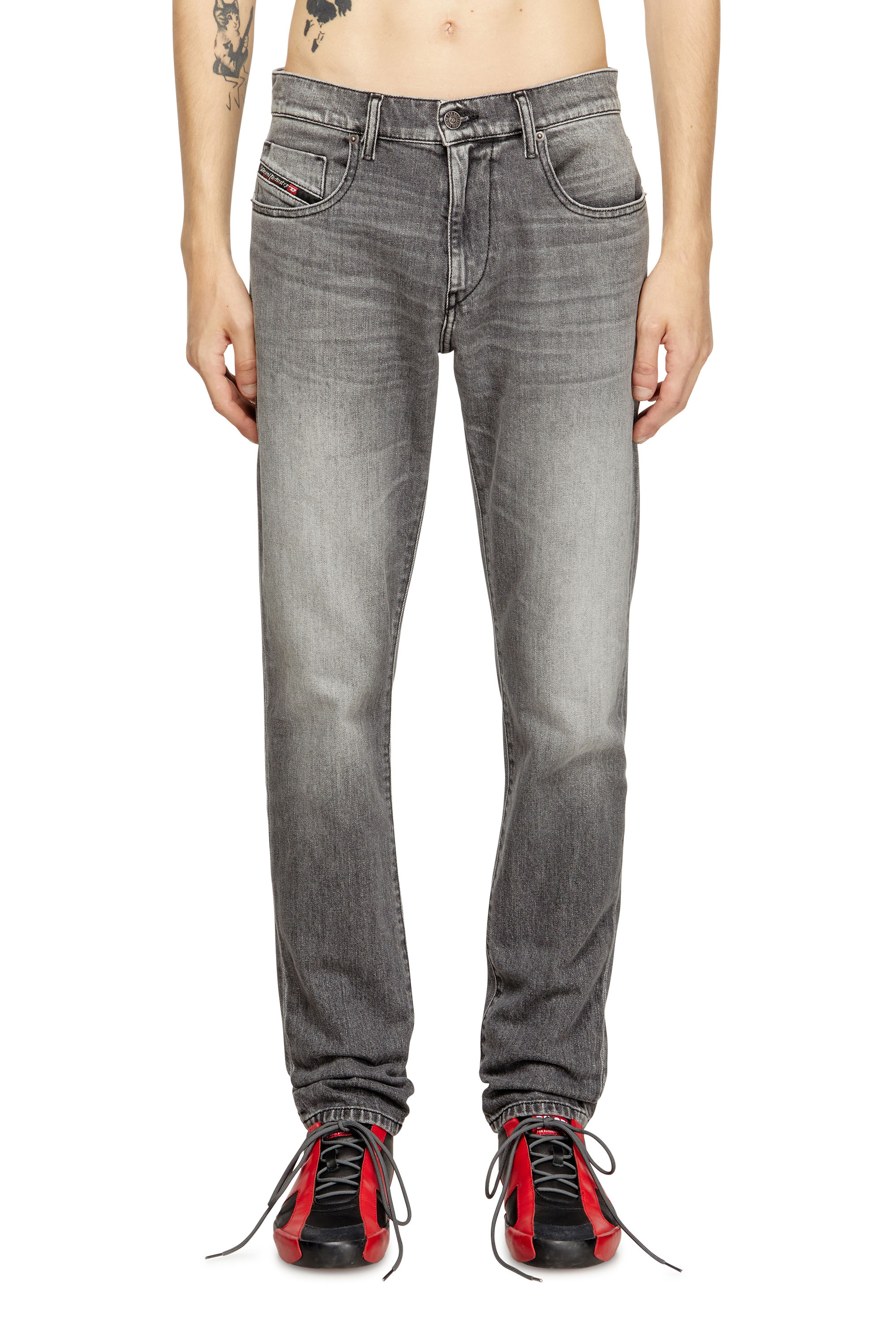 Diesel - Slim Jeans 2019 D-Strukt 09M30 Homme, Gris - Image 1