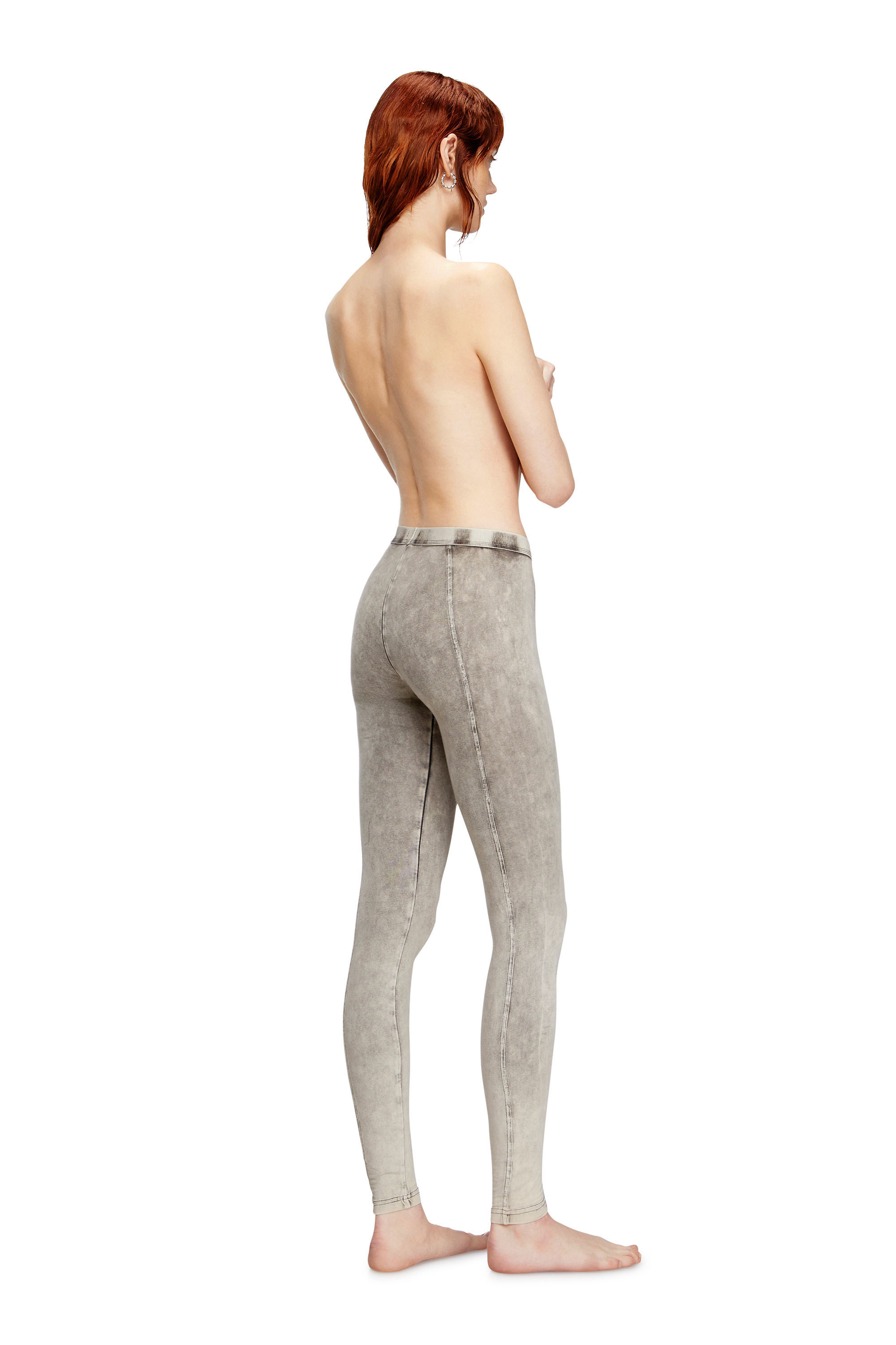 Diesel - ATHENA-DNM, Jeggings en jersey effet denim Femme in Gris - 4
