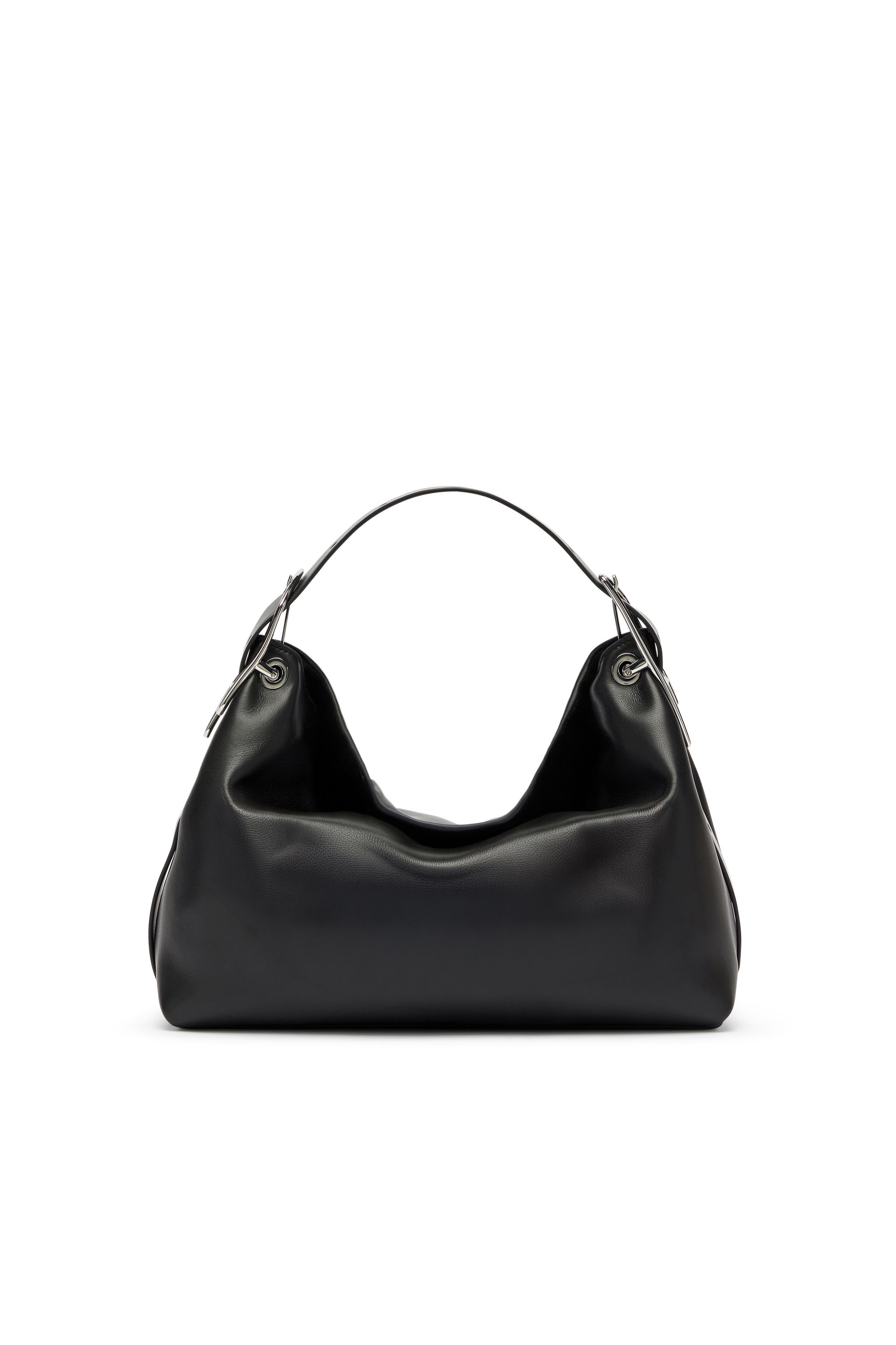 Diesel - D-LINE SHOULDER, D-Line-Sac &agrave; bandouli&egrave;re en cuir Femme in Noir - 2