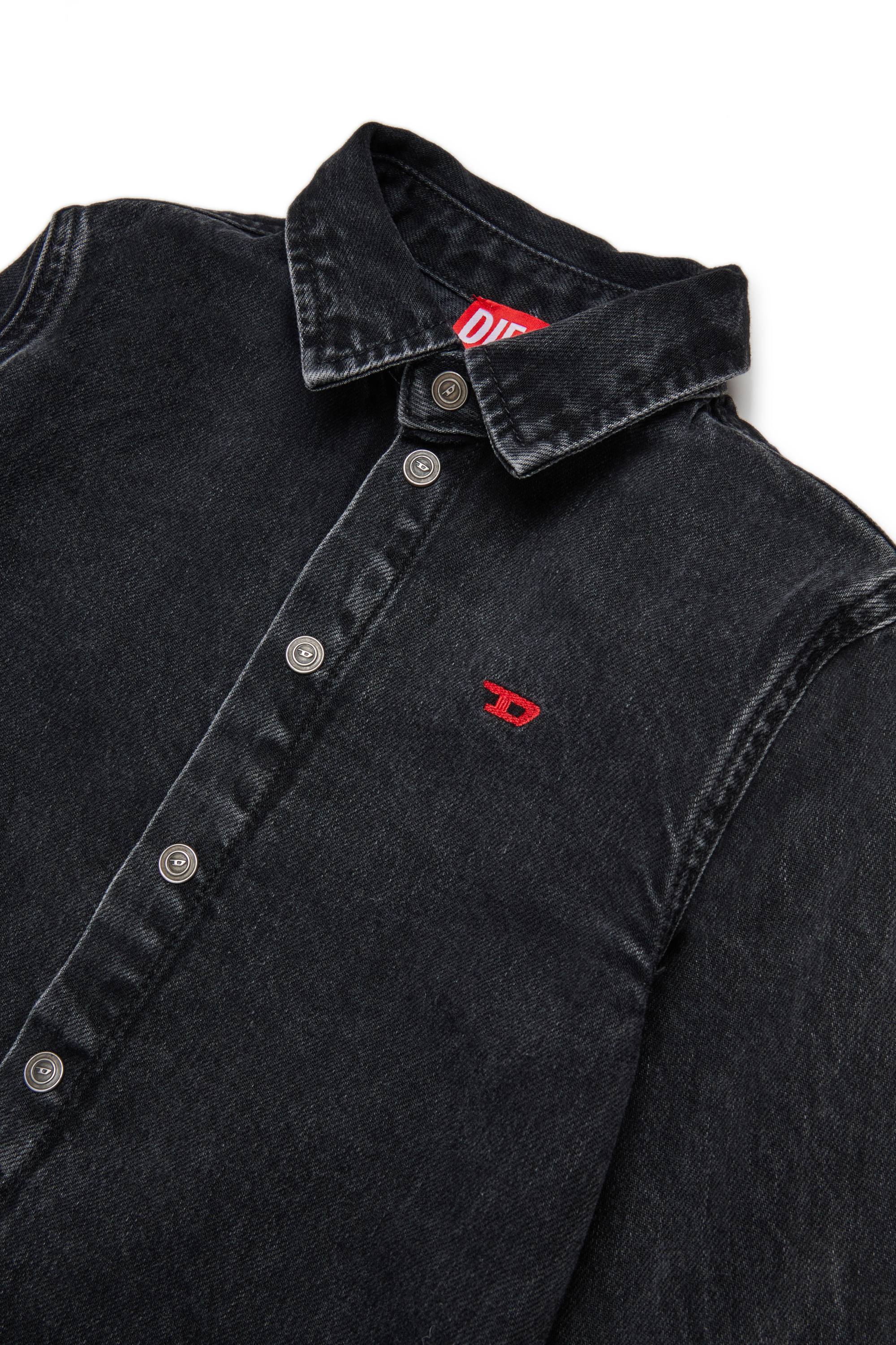 Diesel - DESSY, Robe en denim avec poches Femme in Noir - 3