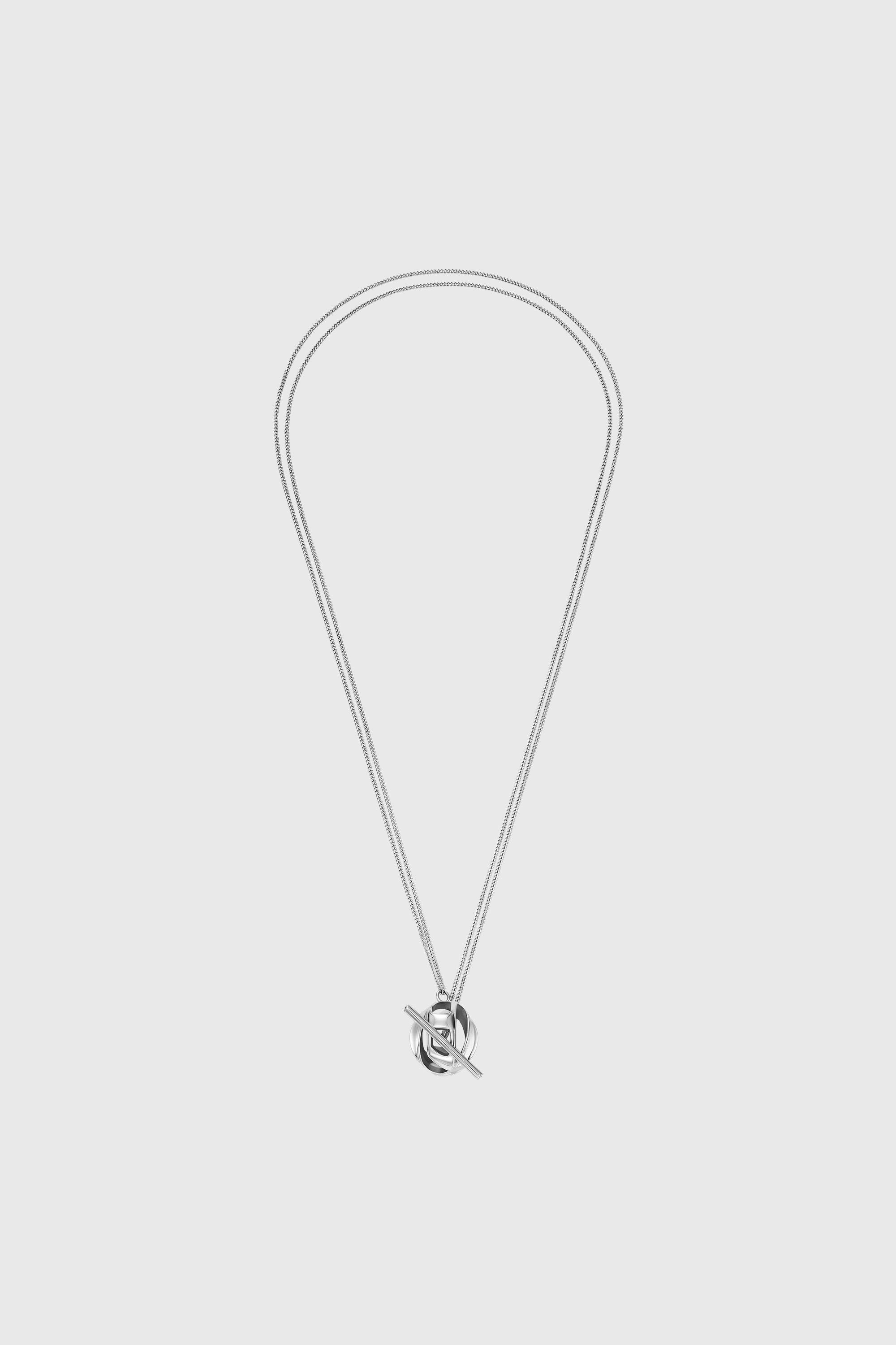 Diesel - DX1716040, Collier pendentif en acier inoxydable Mixte in Gris argent&eacute; - 1
