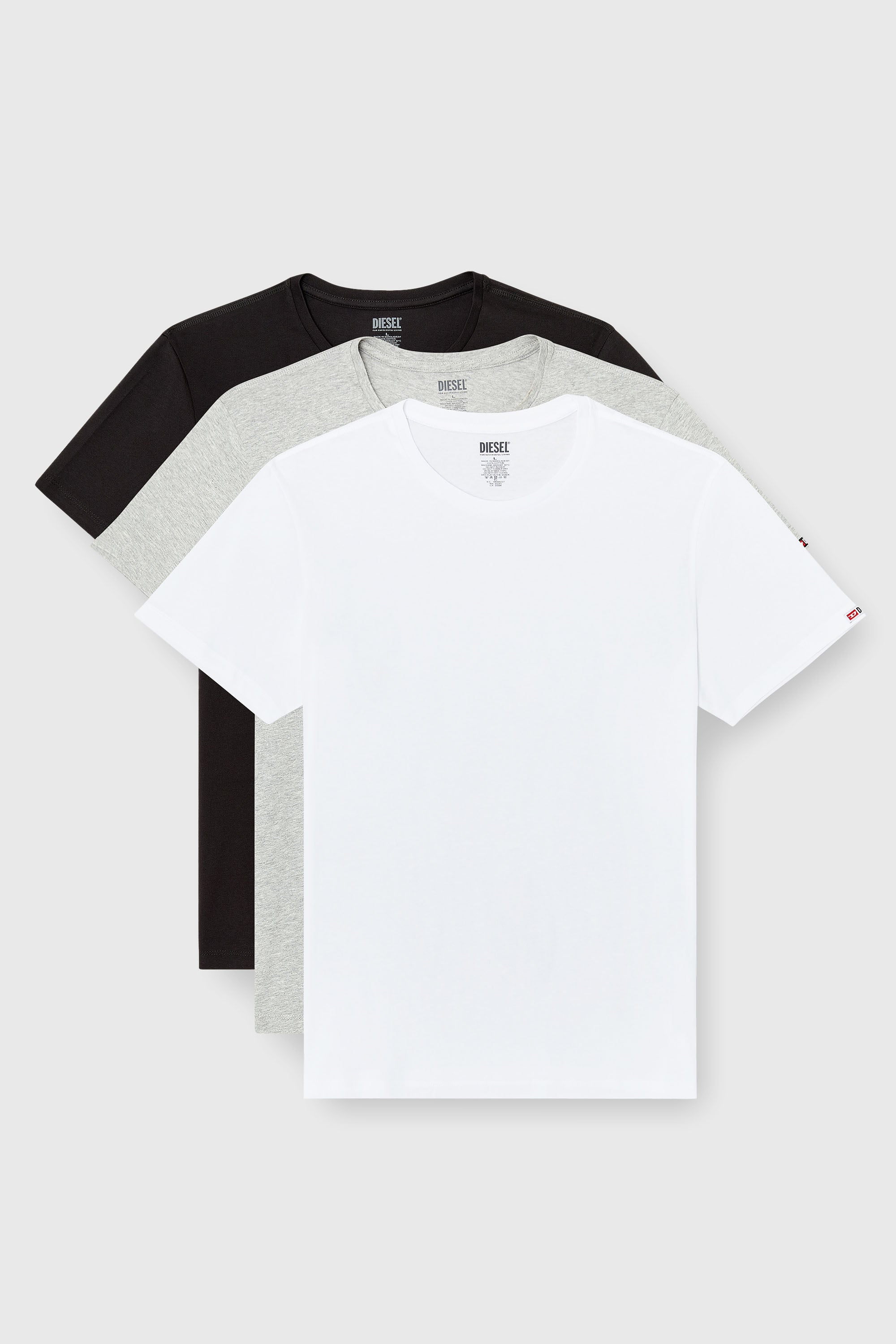 Diesel - RANDAL-D-CORE-3PACK, Lot de 3 t-shirts en coton Homme in Polychrome - 1