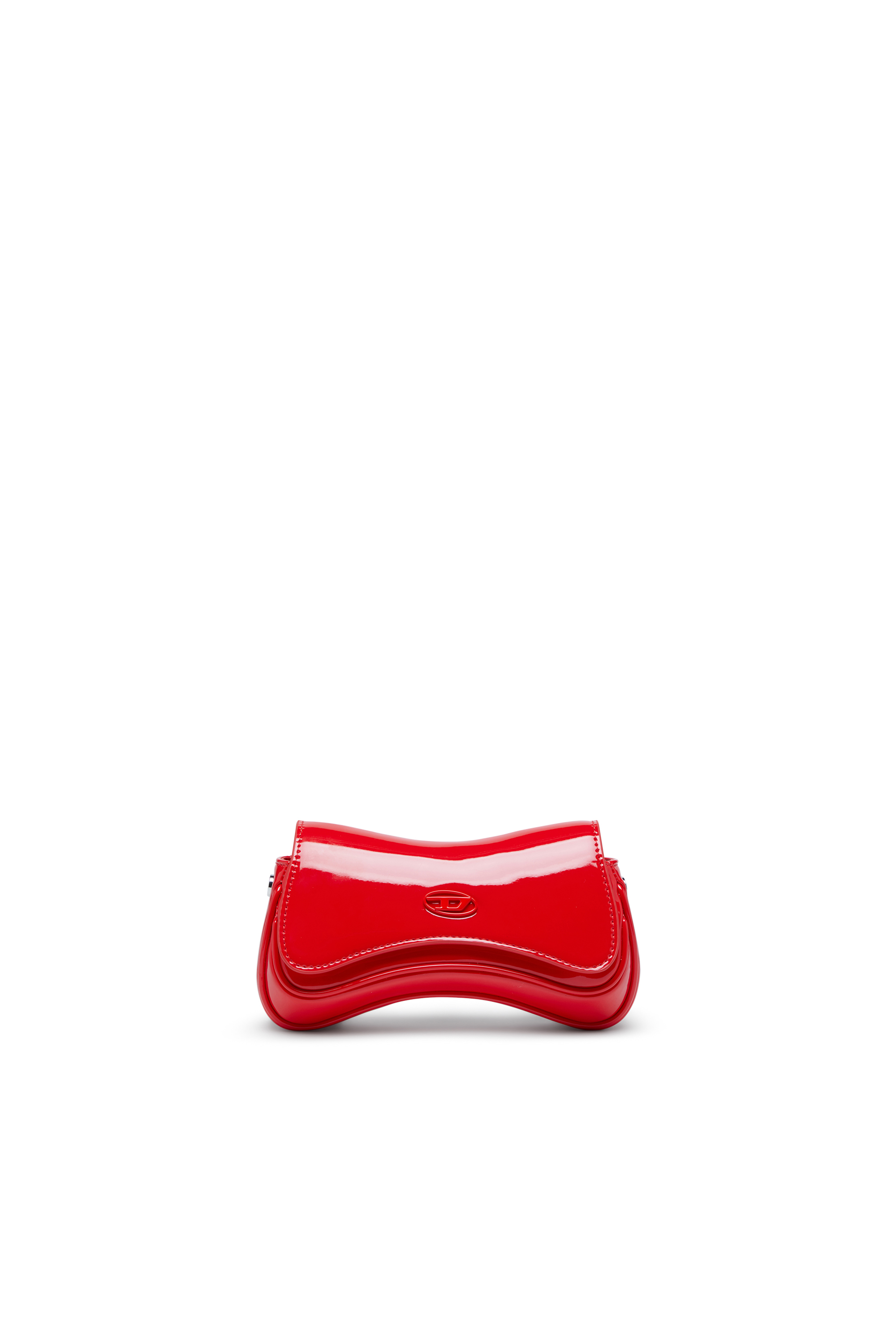 Diesel - PLAY CROSSBODY XS, Play-Petit sac bandouli&egrave;re glossy Femme in Rouge - 1