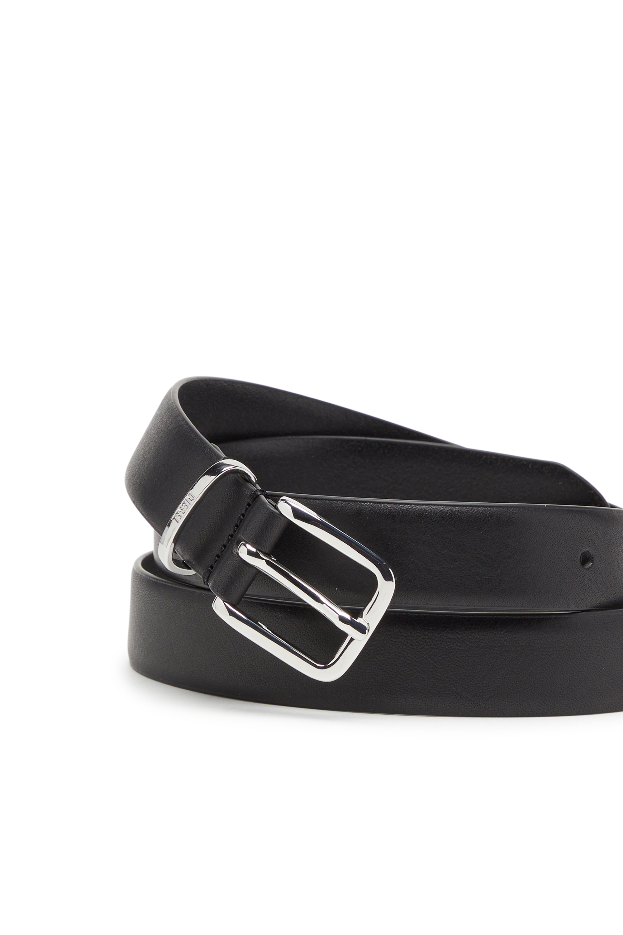 Diesel - B-BISCOTTO W KNOT 25, Ceinture nœud en cuir 2,5 cm Femme in Noir - 3