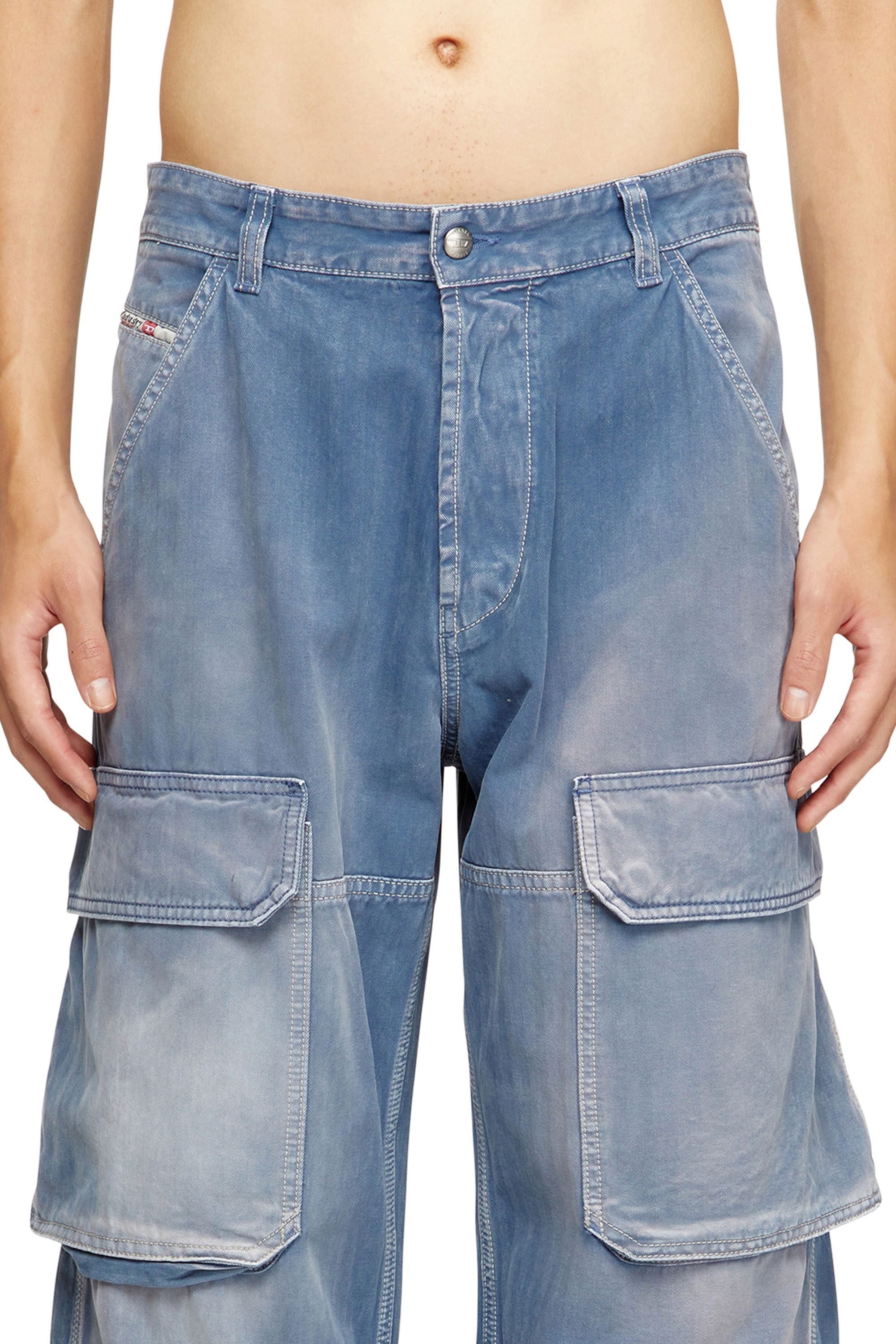 Relaxed Jeans D-Touch 09M93, Bleu moyen Diesel - Relaxed Jeans D-Touch 09M93 Homme, Bleu moyen - Image 5