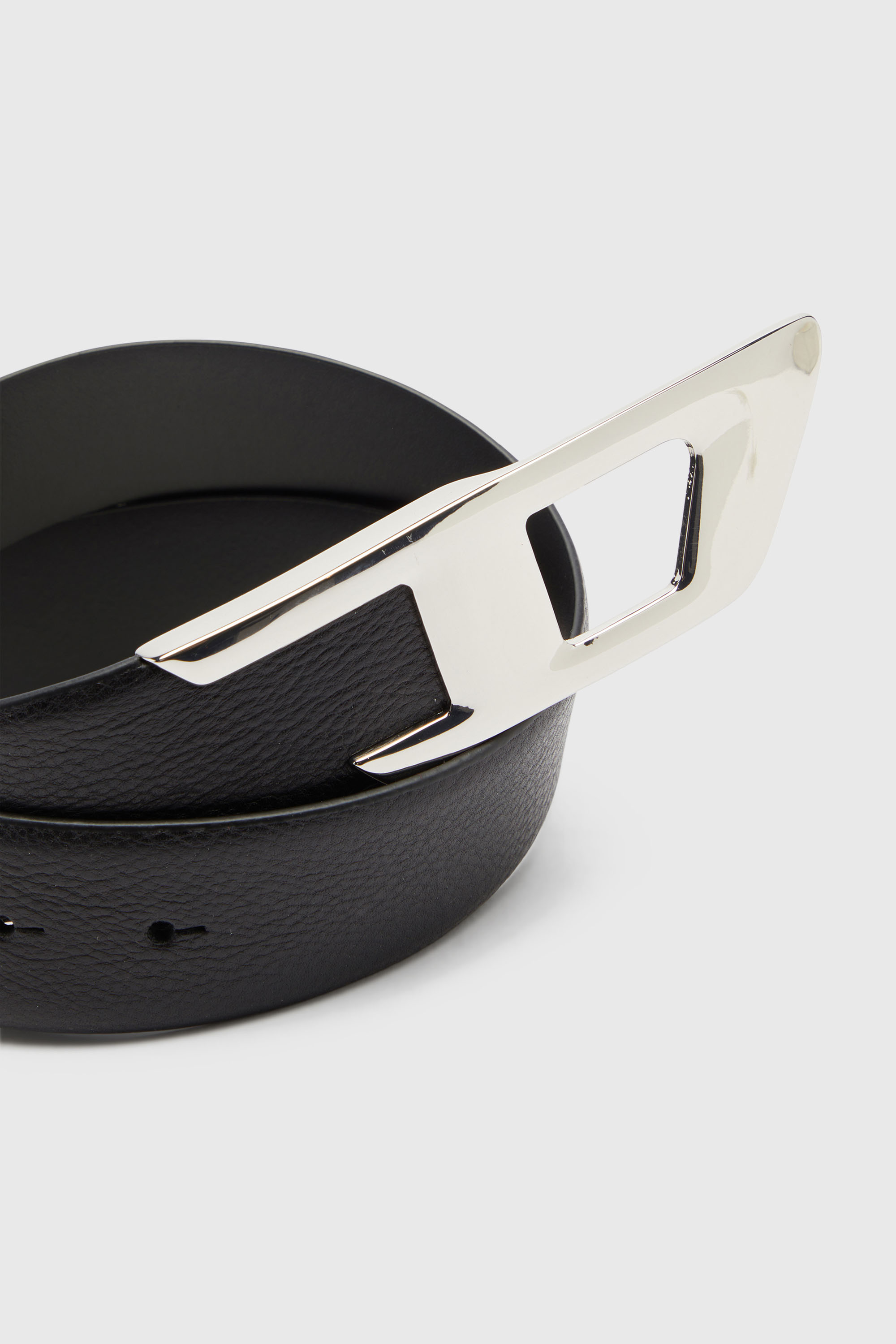 Diesel - B-D LOGO 2.0 40, Ceinture 4 cm en cuir avec boucle D Mixte in Noir - 3
