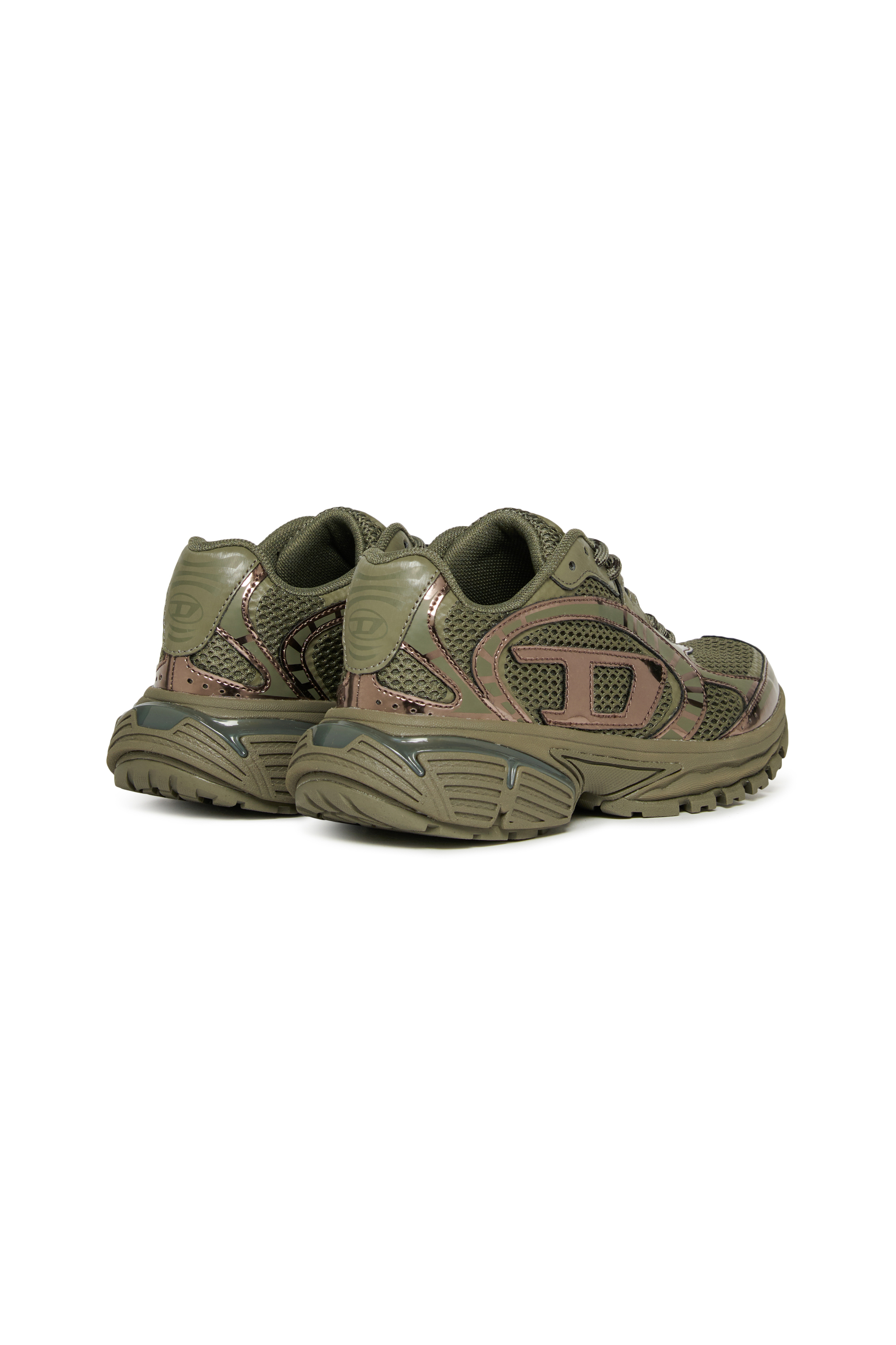 Diesel - S-PRO-V-DENSE LOW, S-Pro-V-Dense - Sneakers en nylon avec logo Oval D Mixte in Vert - 3