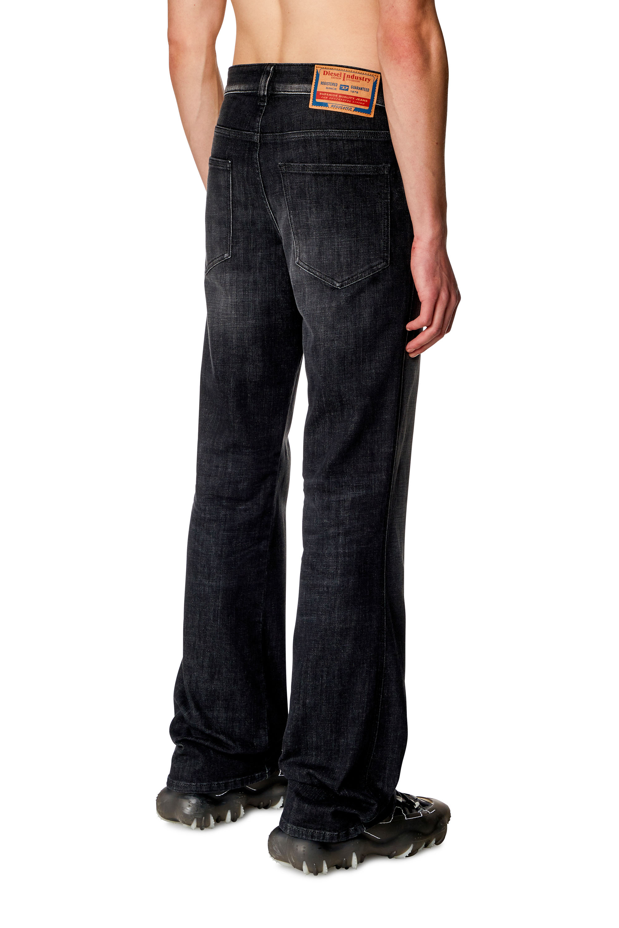 Diesel - Bootcut Jeans 1998 D-Buck 09H34 Homme, Noir/Gris fonc&eacute; - Image 4