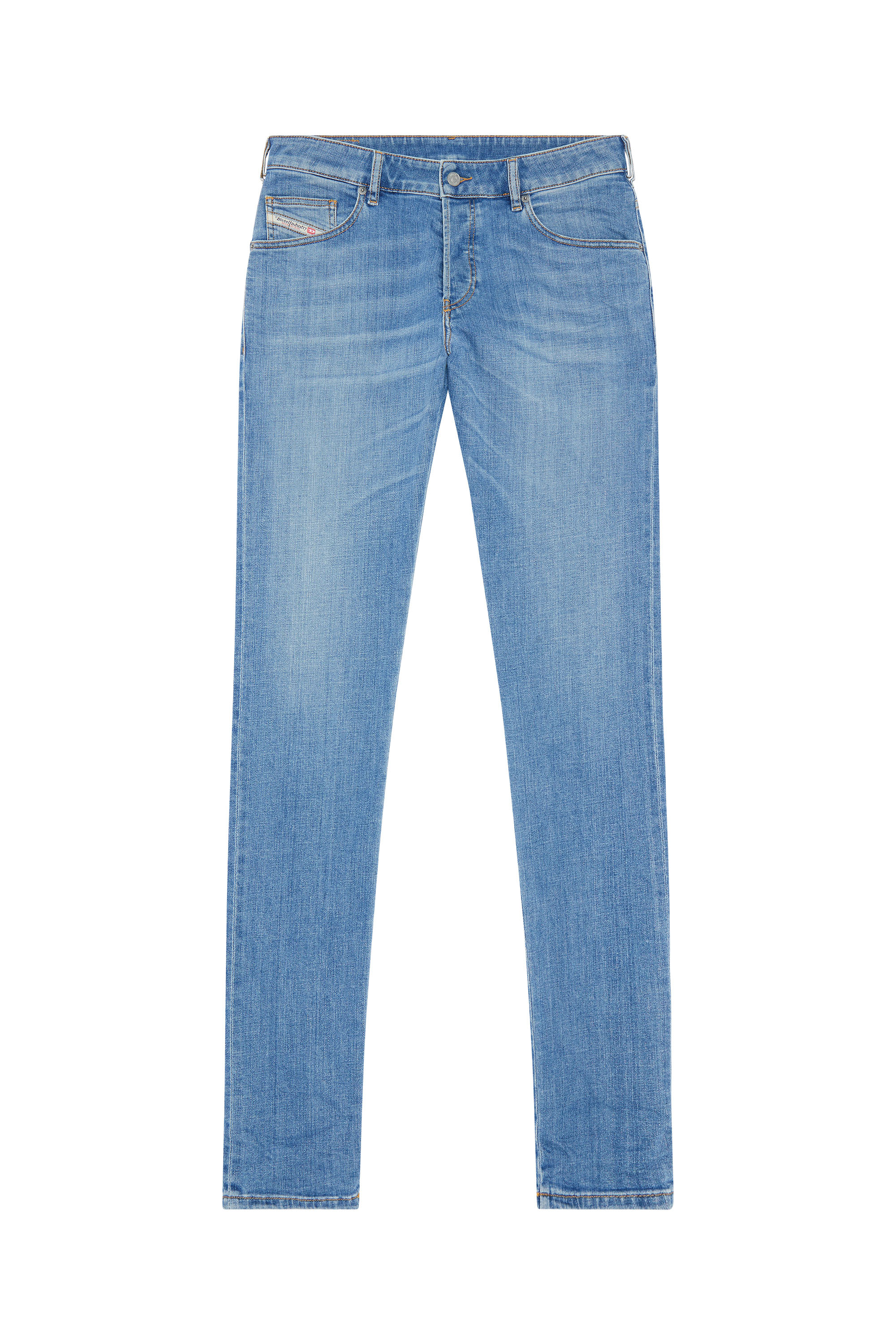 Diesel - Tapered Jeans D-Yennox 09F77, Bleu Clair - Image 5