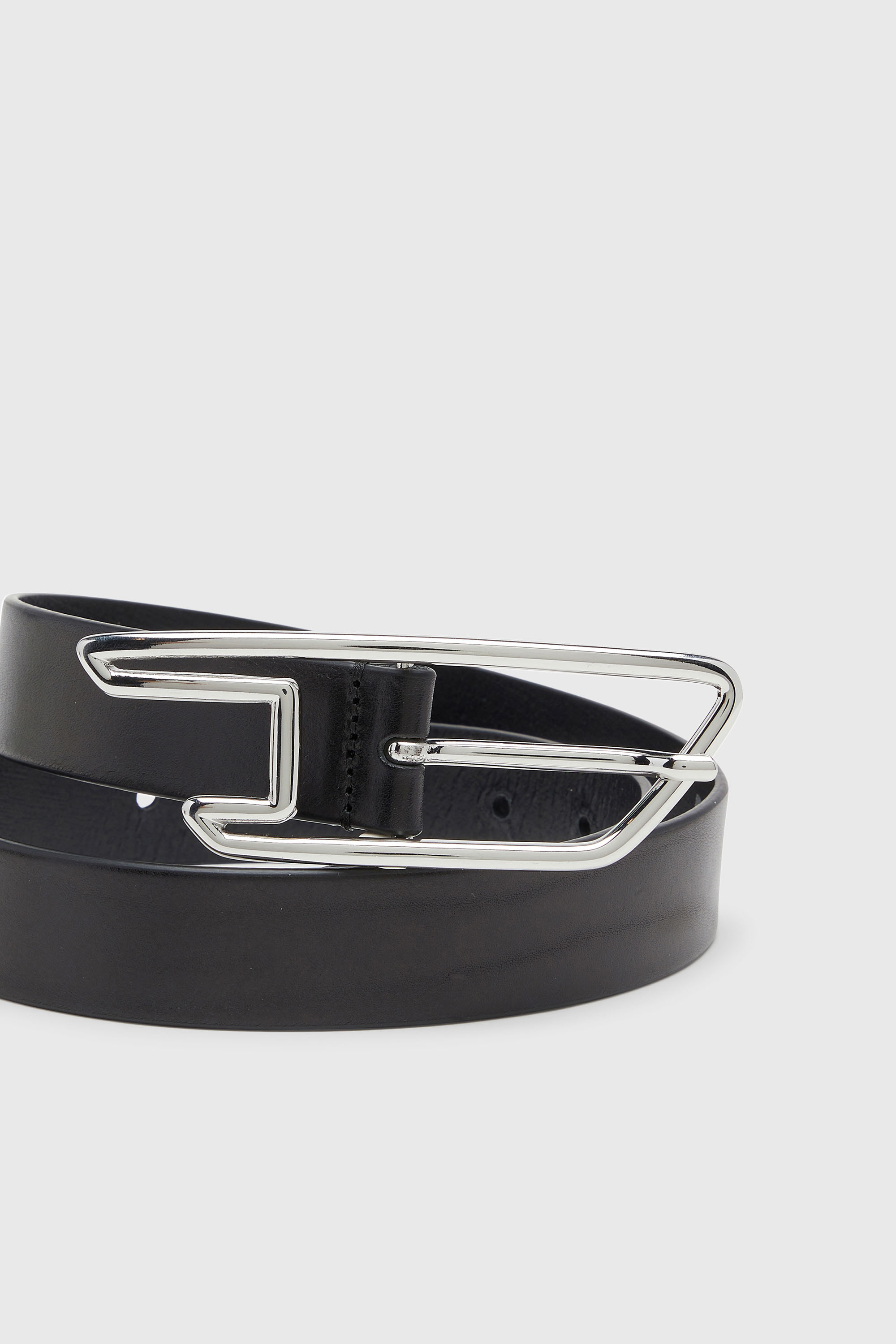 Diesel - B-D LINE W 30, Ceinture 3 cm en cuir pull-up Femme in Noir - 3