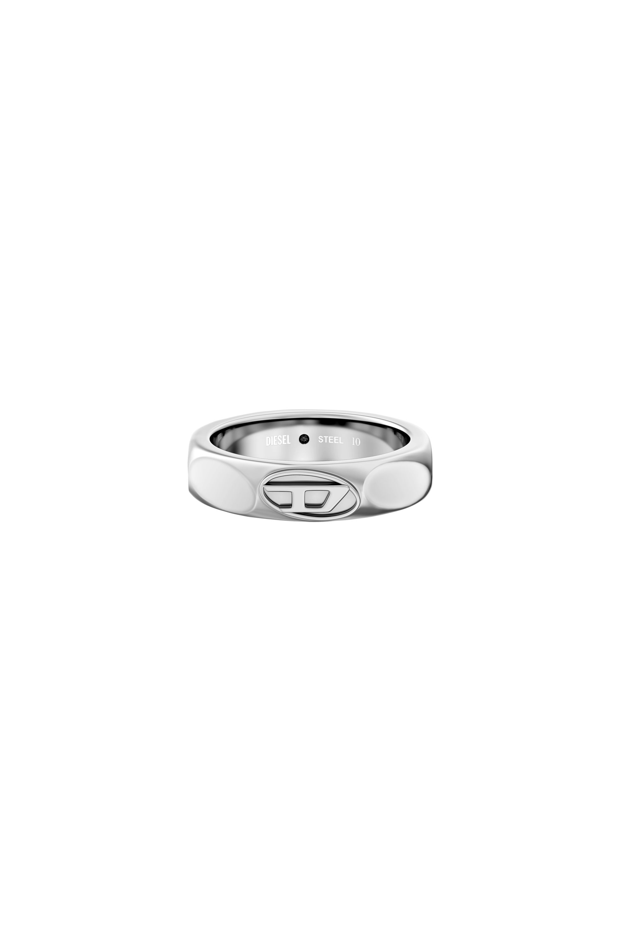 Diesel - DX1693040 JEWELLERY, Bague anneau en acier inoxydable Mixte in Gris argent&eacute; - 3