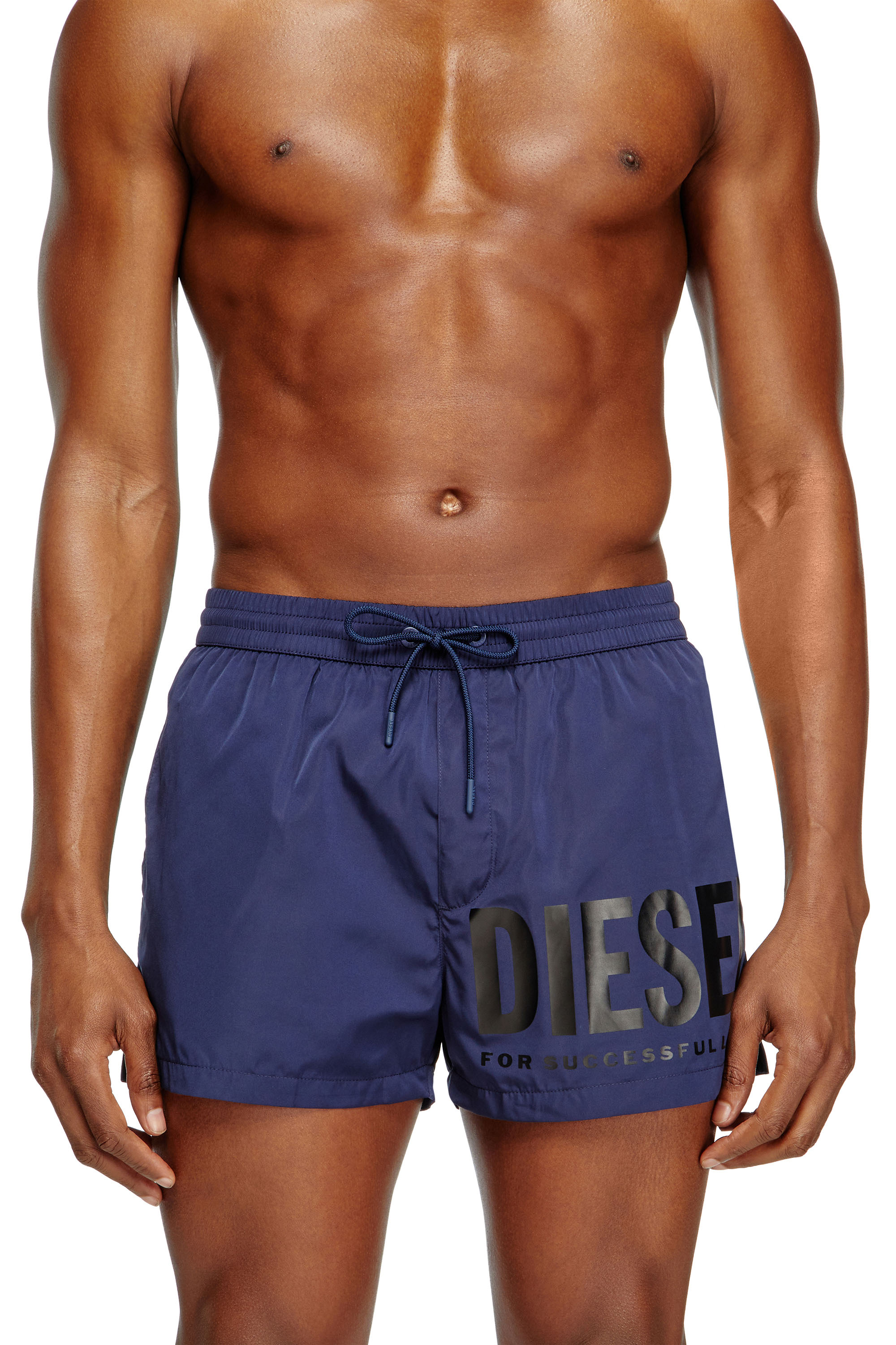 Diesel - MARIO-34-D-CORE, Short de bain avec logo imprimé Homme in Bleu - 1