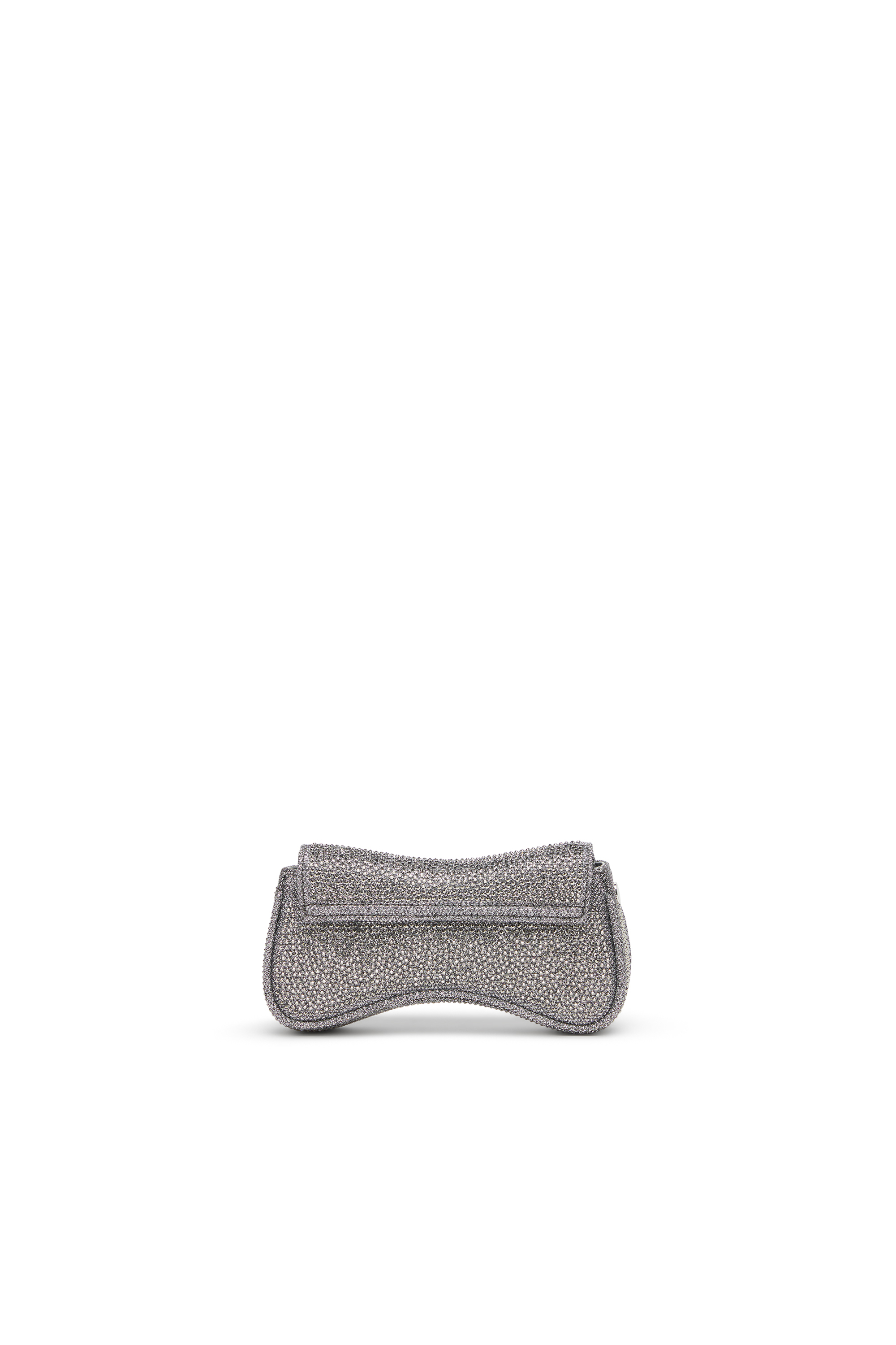 Diesel - PLAY CROSSBODY XS, Play-Sac à bandoulière mini en Lurex cristal Femme in Gris argenté - 2
