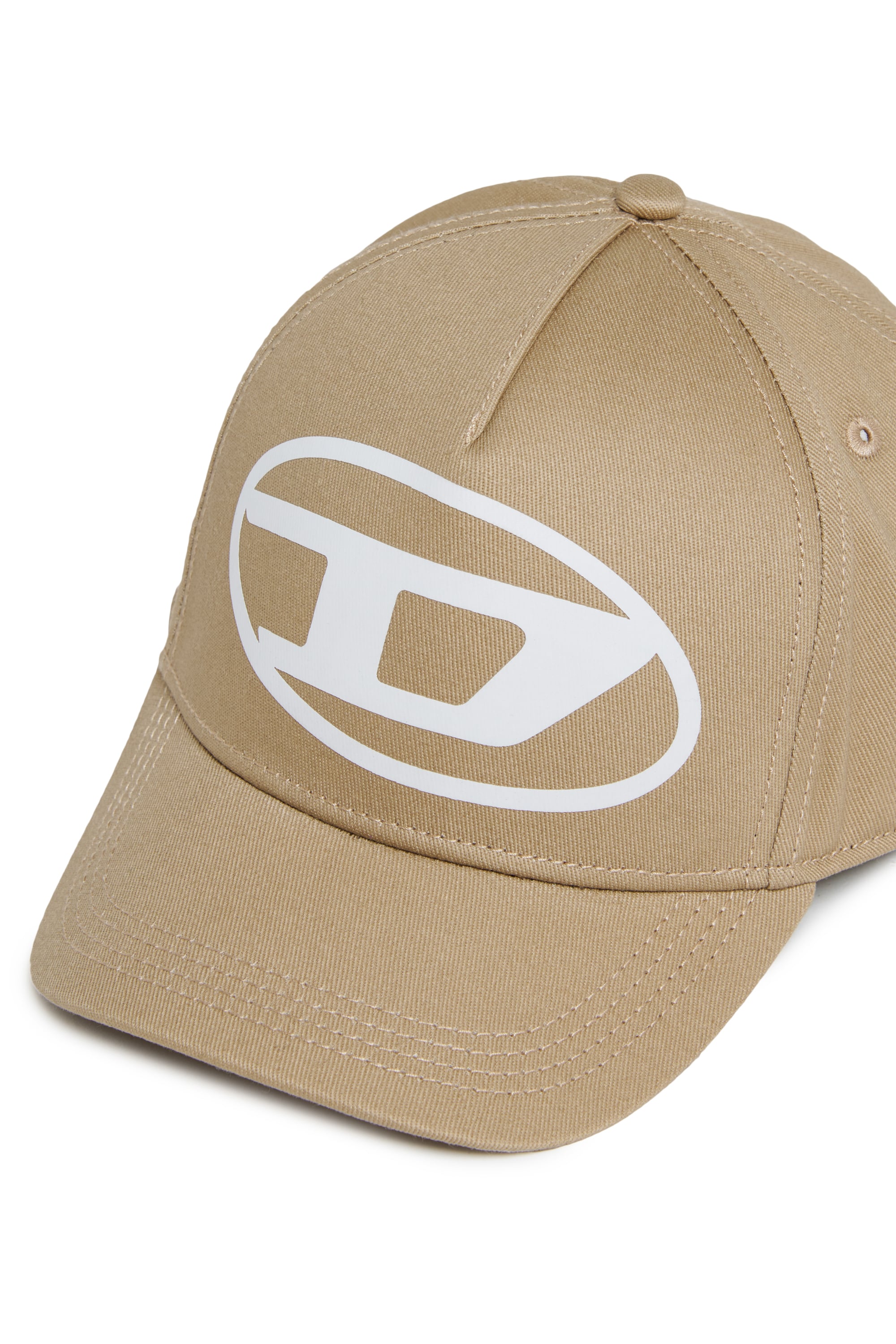 Diesel - FLIMO, Casquette de baseball avec imprim&eacute; logo Oval D Homme in Marron - 3