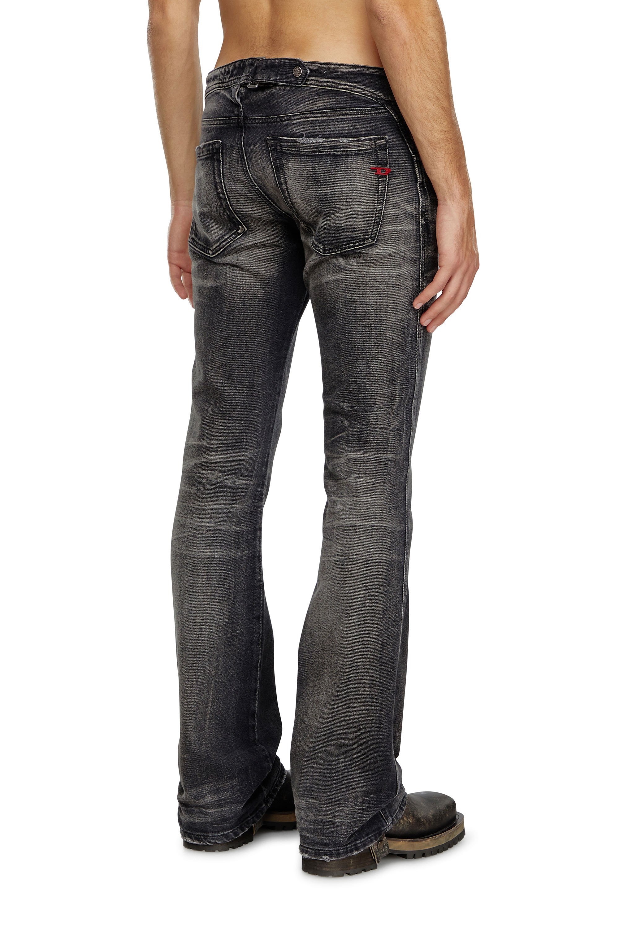 Diesel - Homme Bootcut Jeans D-Backler 09J65, Noir/Gris foncé - Image 3