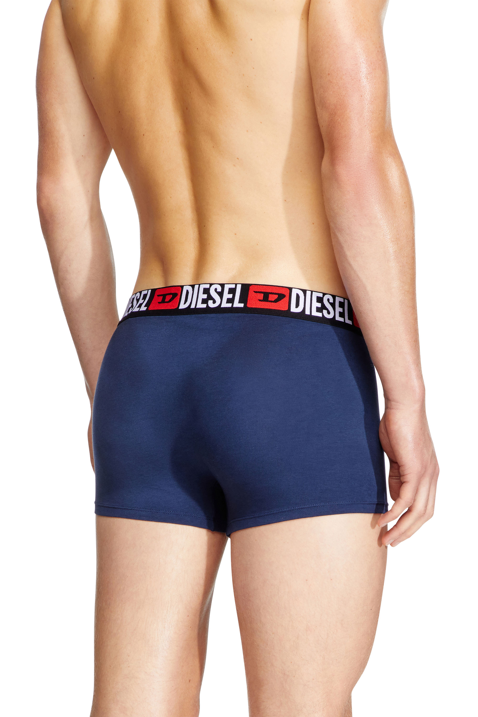 Diesel - UMBX-DAMIENTHREEPACK, Lot de trois boxers avec taille ornée du logo sur toute la surface Homme in Polychrome - 3