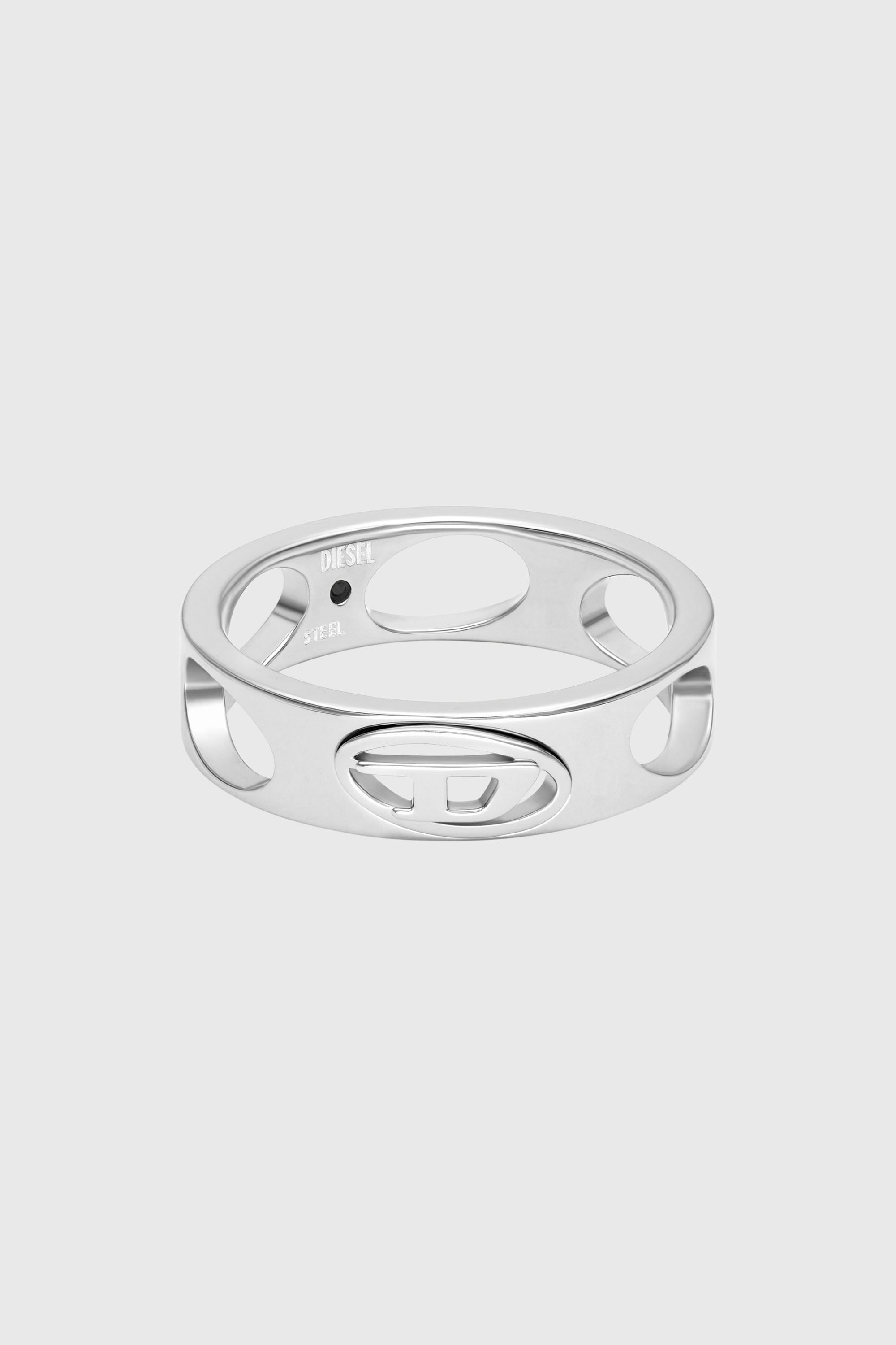 Diesel - DX166540 JEWELLERY, Bague en acier inoxydable Mixte in Gris argent&eacute; - 2