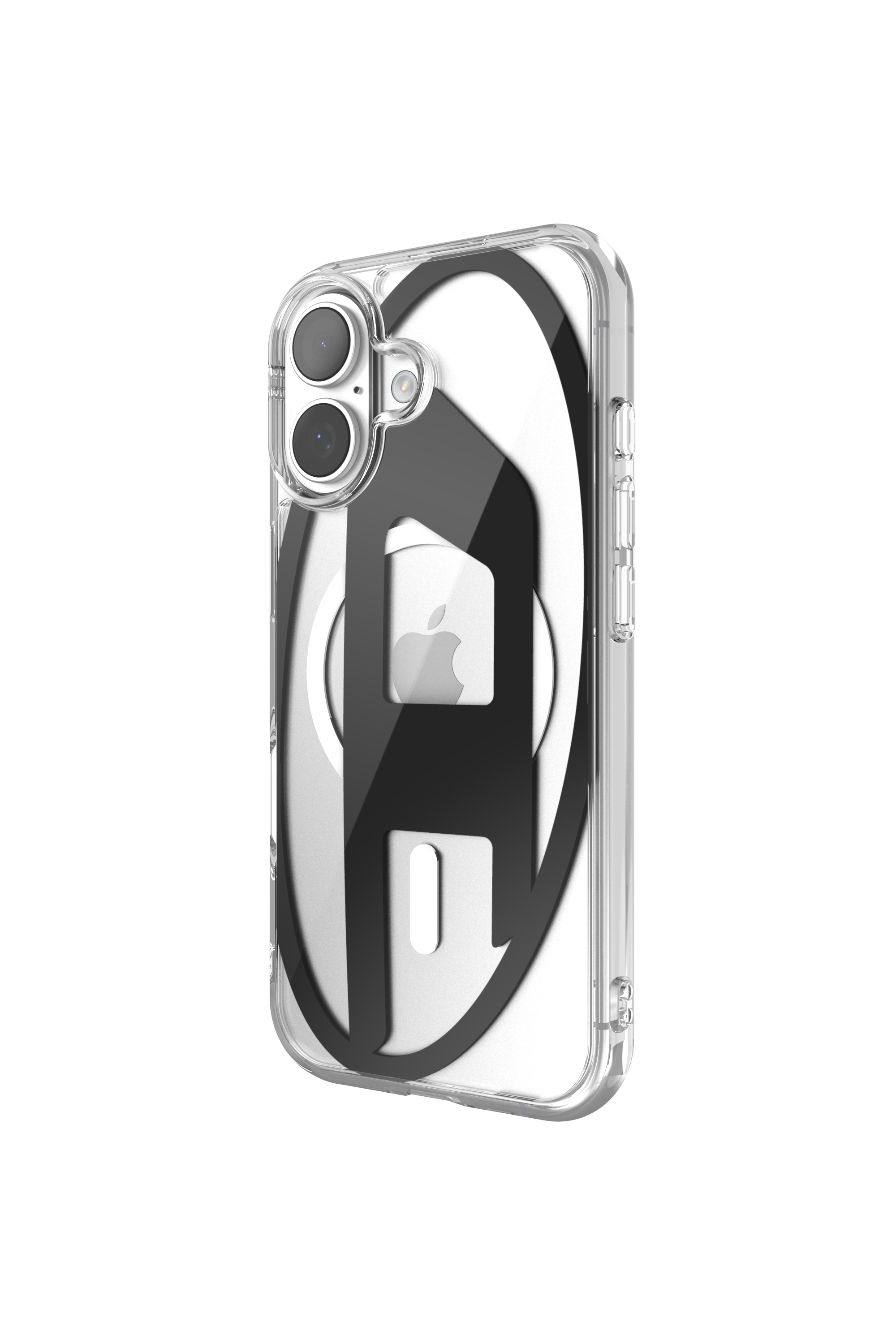 Diesel - 60415 AOP CASE, Étui métallique Oval D avec Magsafe pour iPhone 17 Mixte in Noir - 4