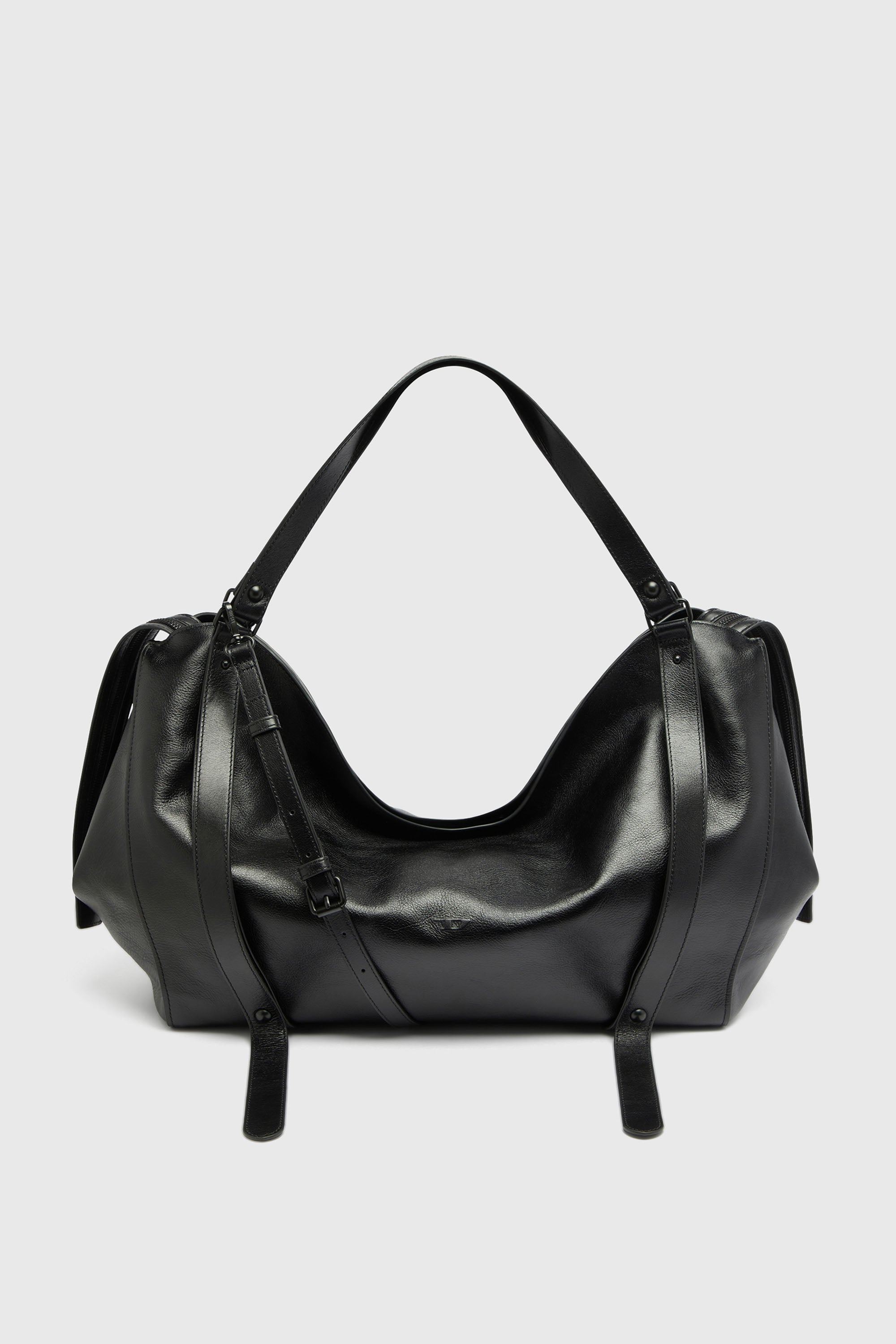 Diesel - D-ONE DUFFLE 48H, D-One-Sac polochon en cuir Mixte in Noir - 1