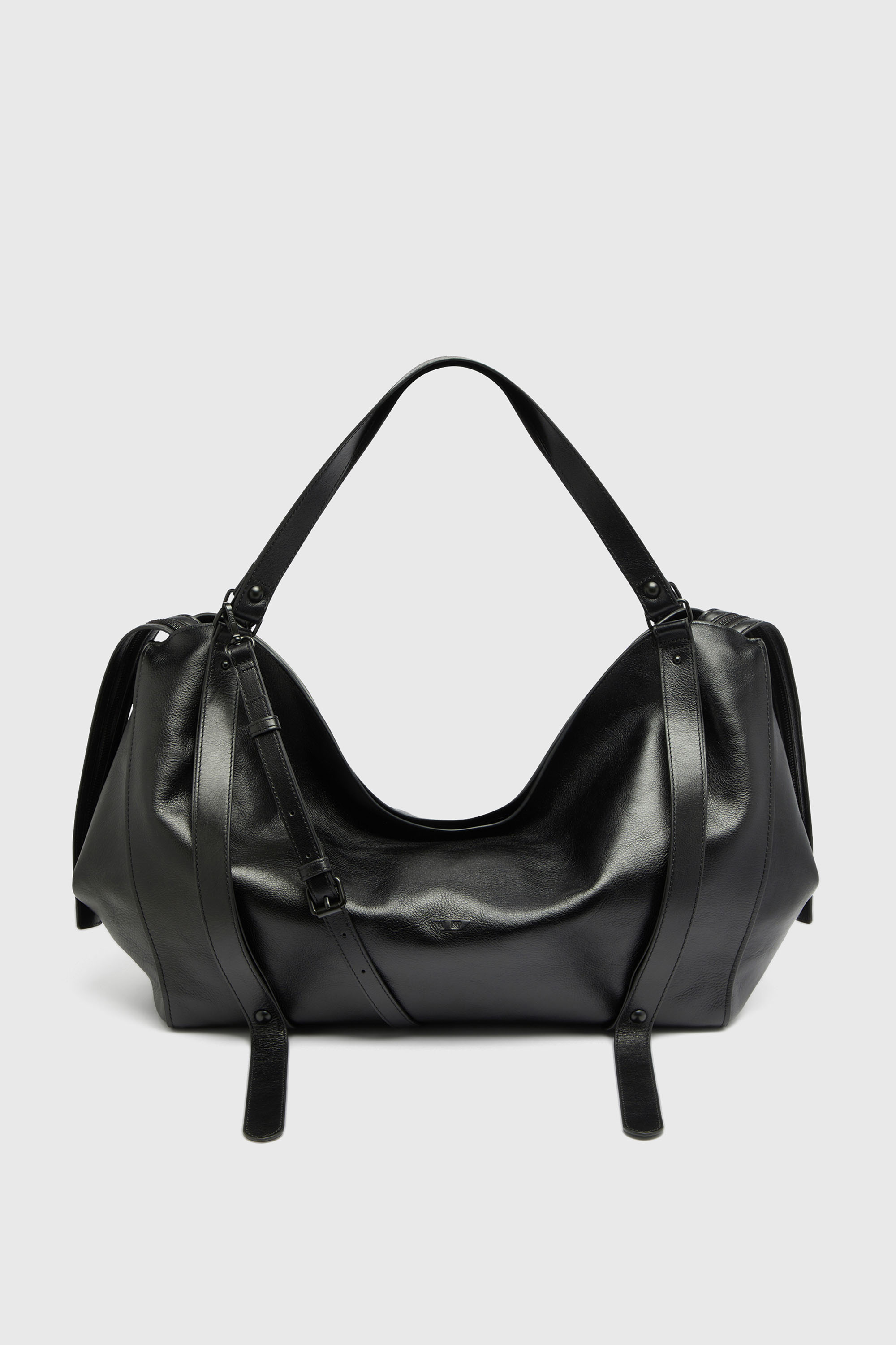 Diesel - D-ONE DUFFLE 48H, D-One-Sac polochon en cuir Mixte in Noir - 1