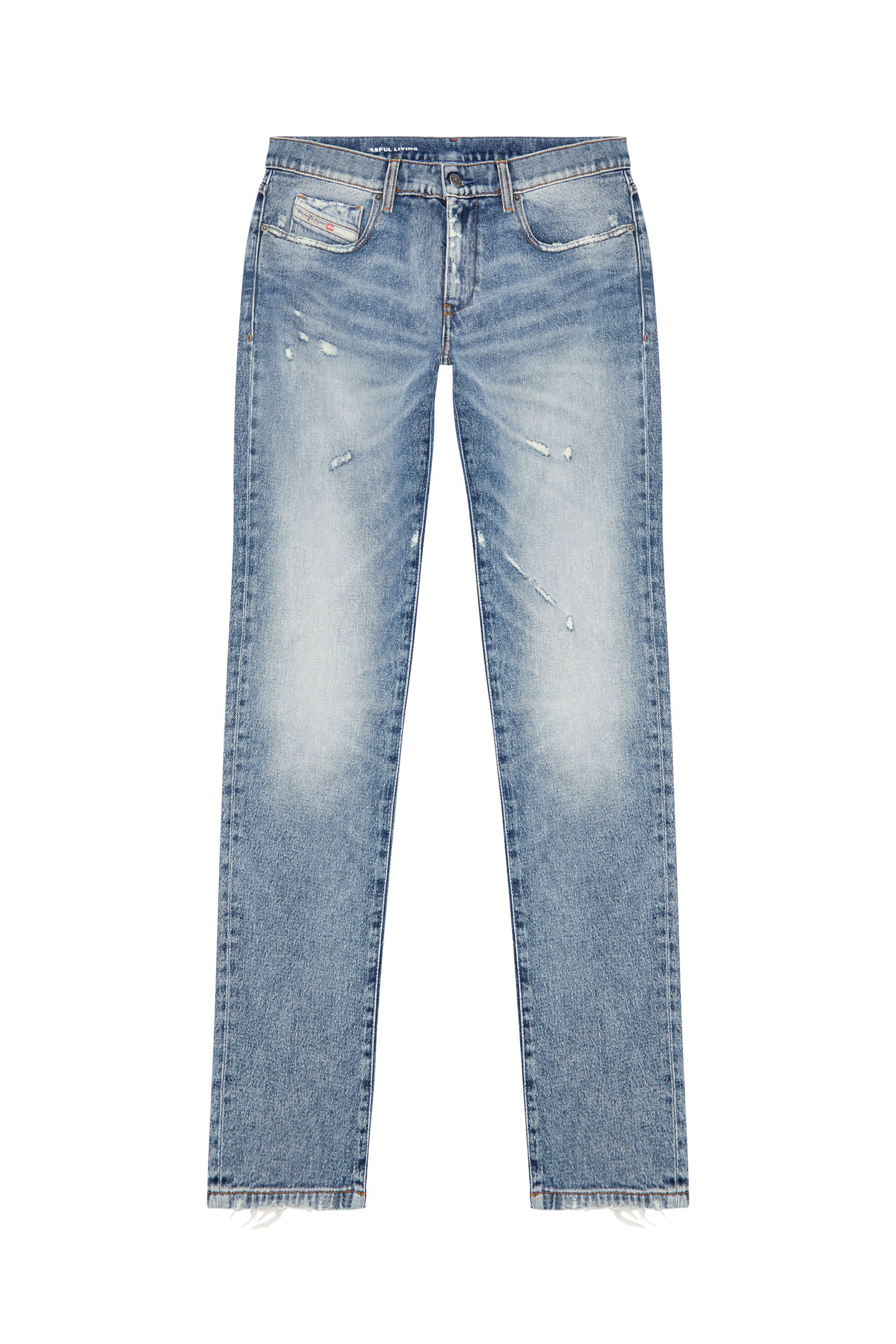 Diesel - Slim Jeans 2019 D-Strukt 09J57, Bleu moyen - Image 3