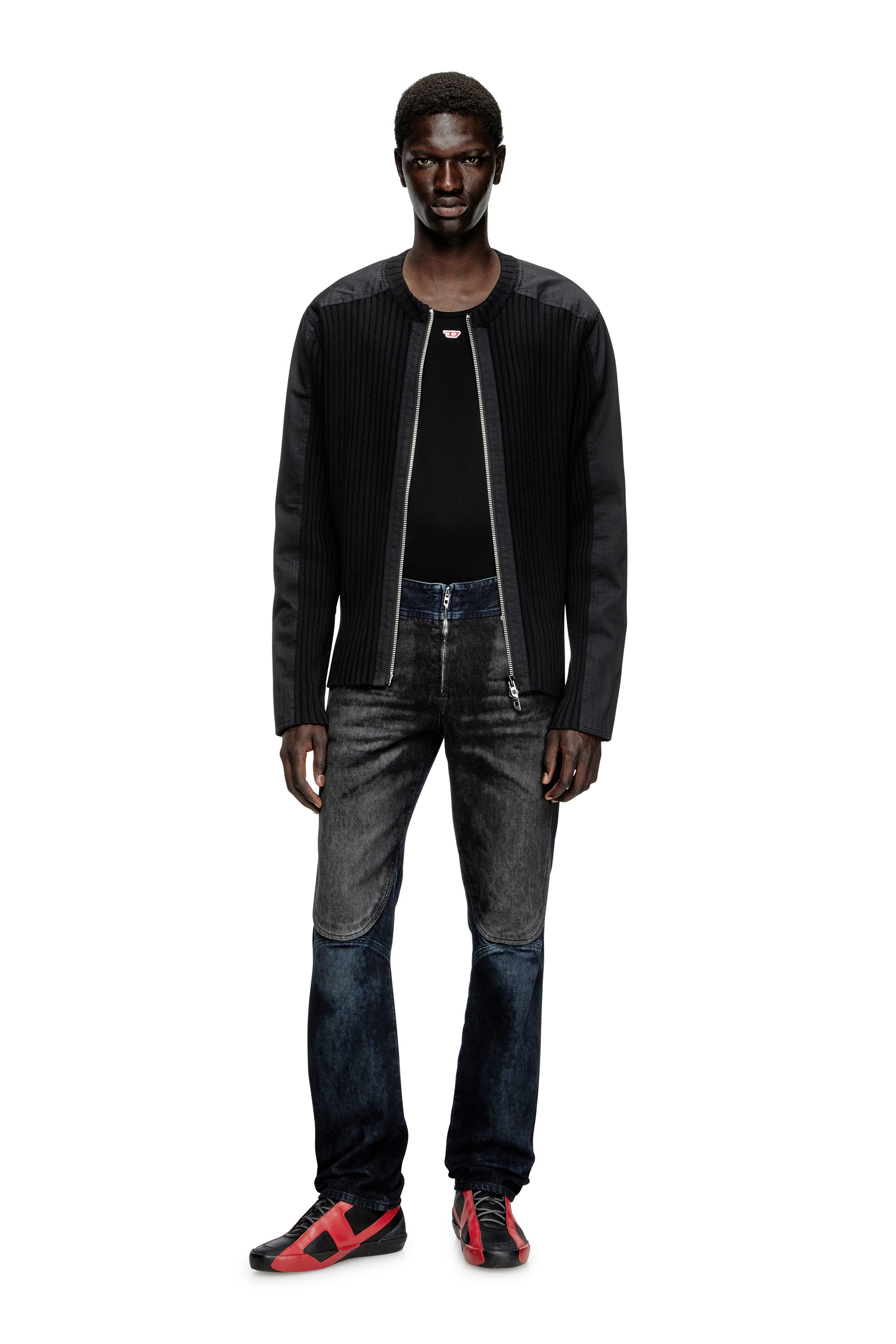 Diesel - K-MATTY, Cardigan zippé avec empiècements utilitaires Homme in ToBeDefined - 2