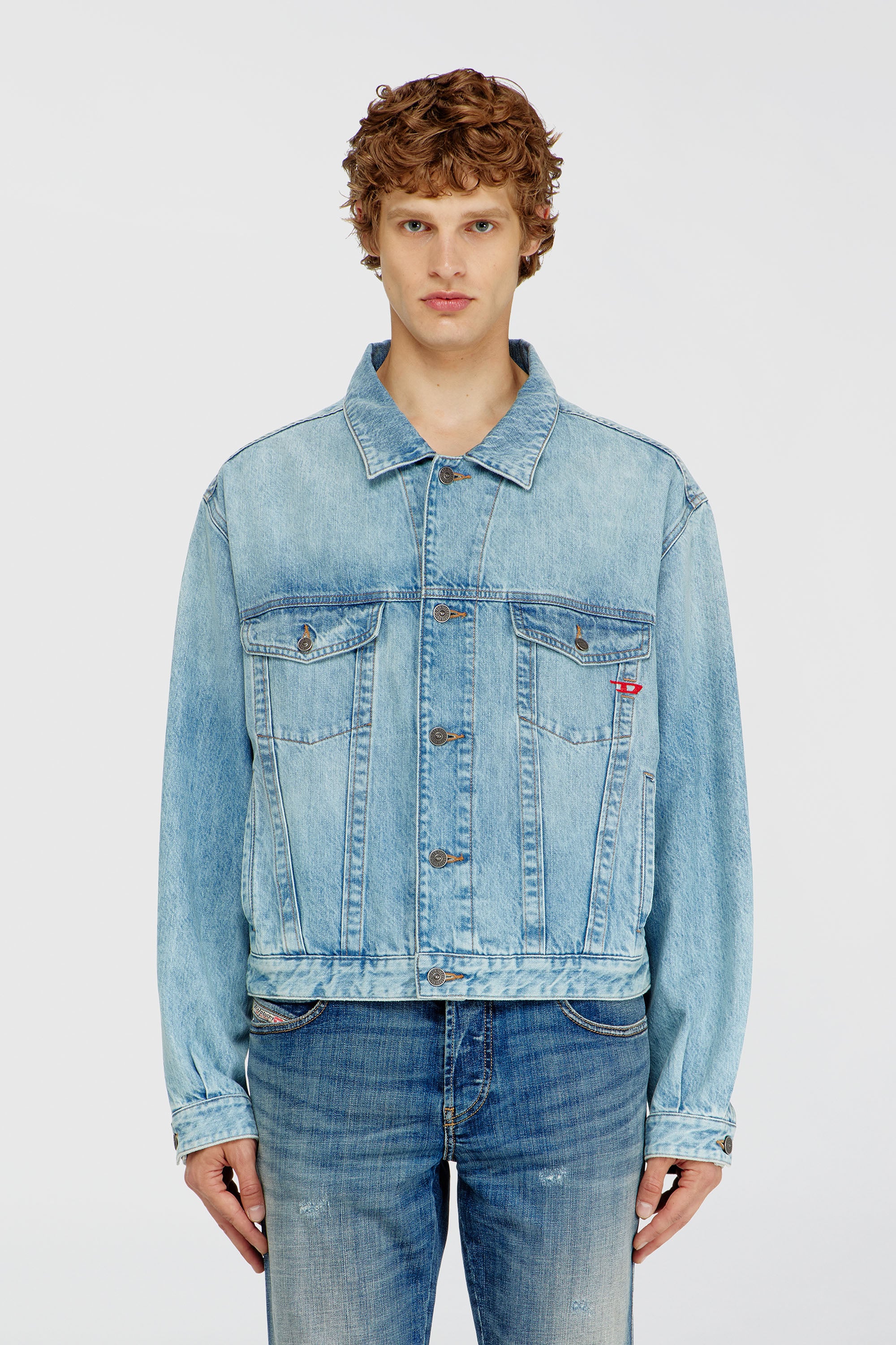 Diesel - D-RANGER, Veste trucker en denim Mixte in Bleu - 1