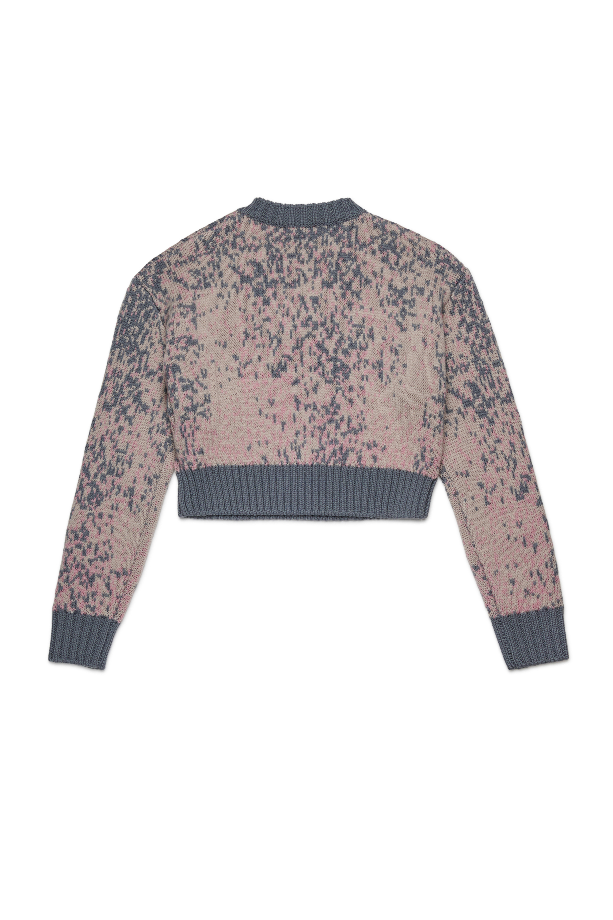 Diesel - KMRENZA, Pull en laine avec col en V Femme in Rose - 2