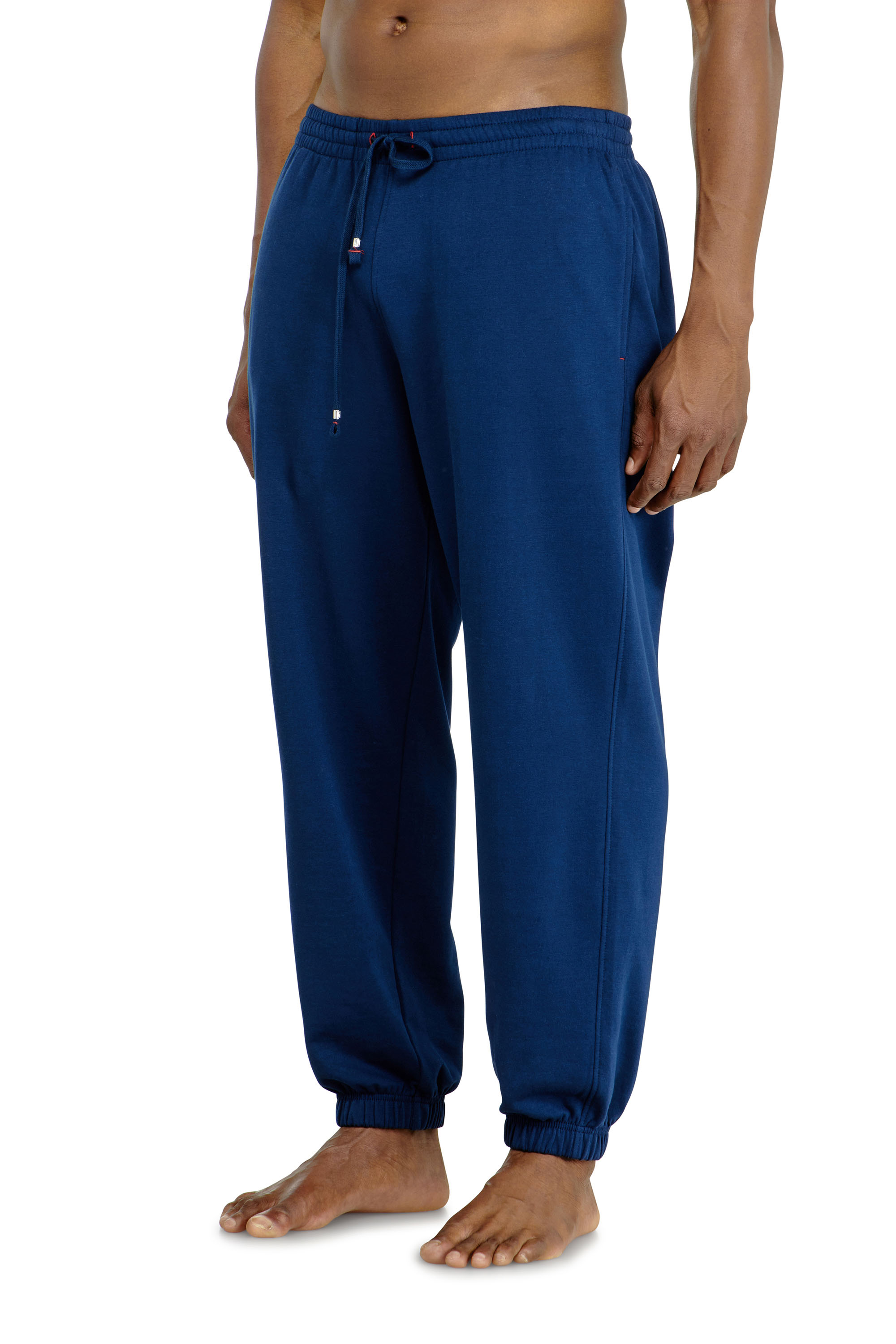 Diesel - LENNY-D-CORE, Pantalon de jogging en m&eacute;lange de coton gratt&eacute; Homme in Bleu - 2