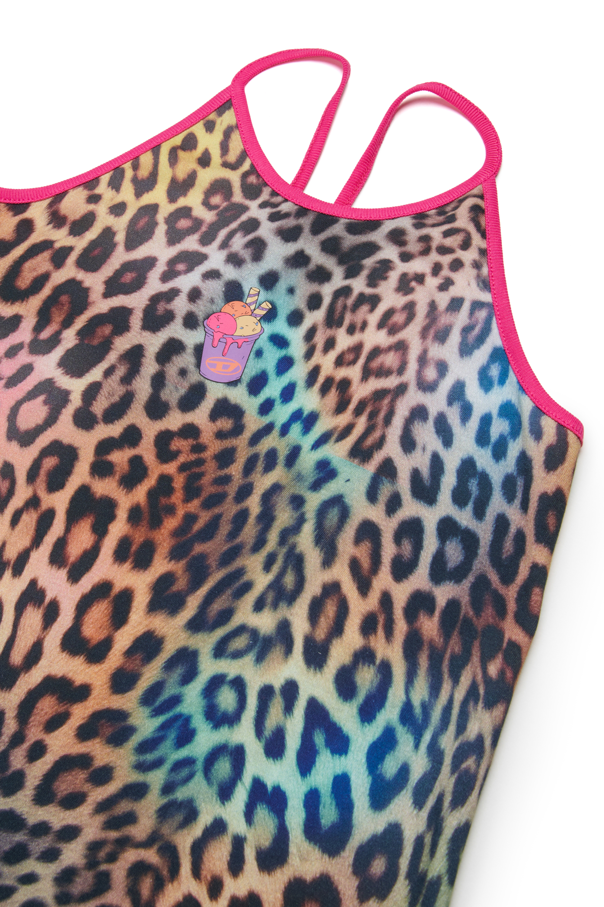 Diesel - MCUPLY, Robe de plage &agrave; imprim&eacute; animal multicolore Femme in Polychrome - 3