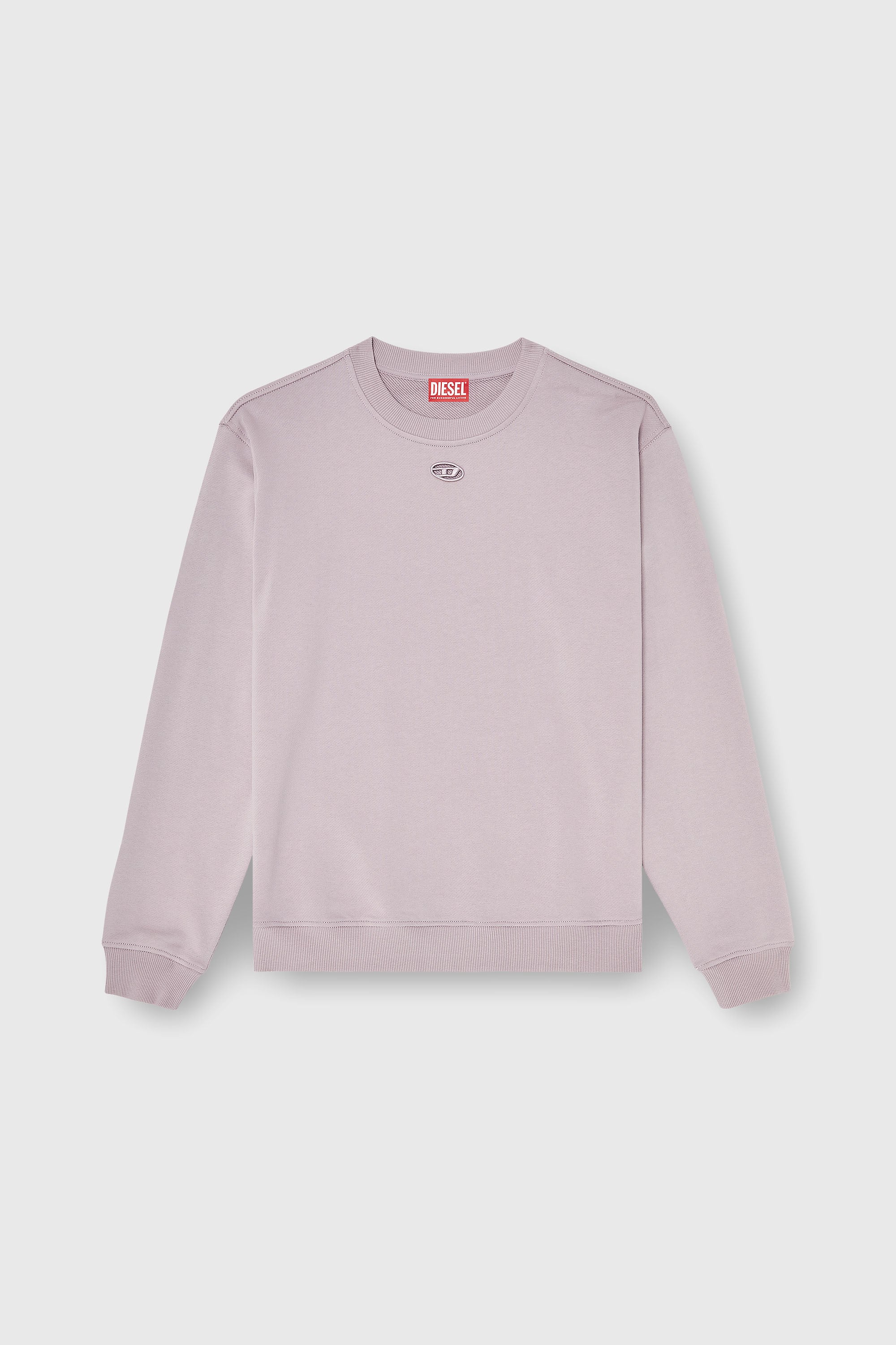 Diesel - F-NORMY-OD, Sweat-shirt en coton avec broderie Oval D Femme in Violet - 2