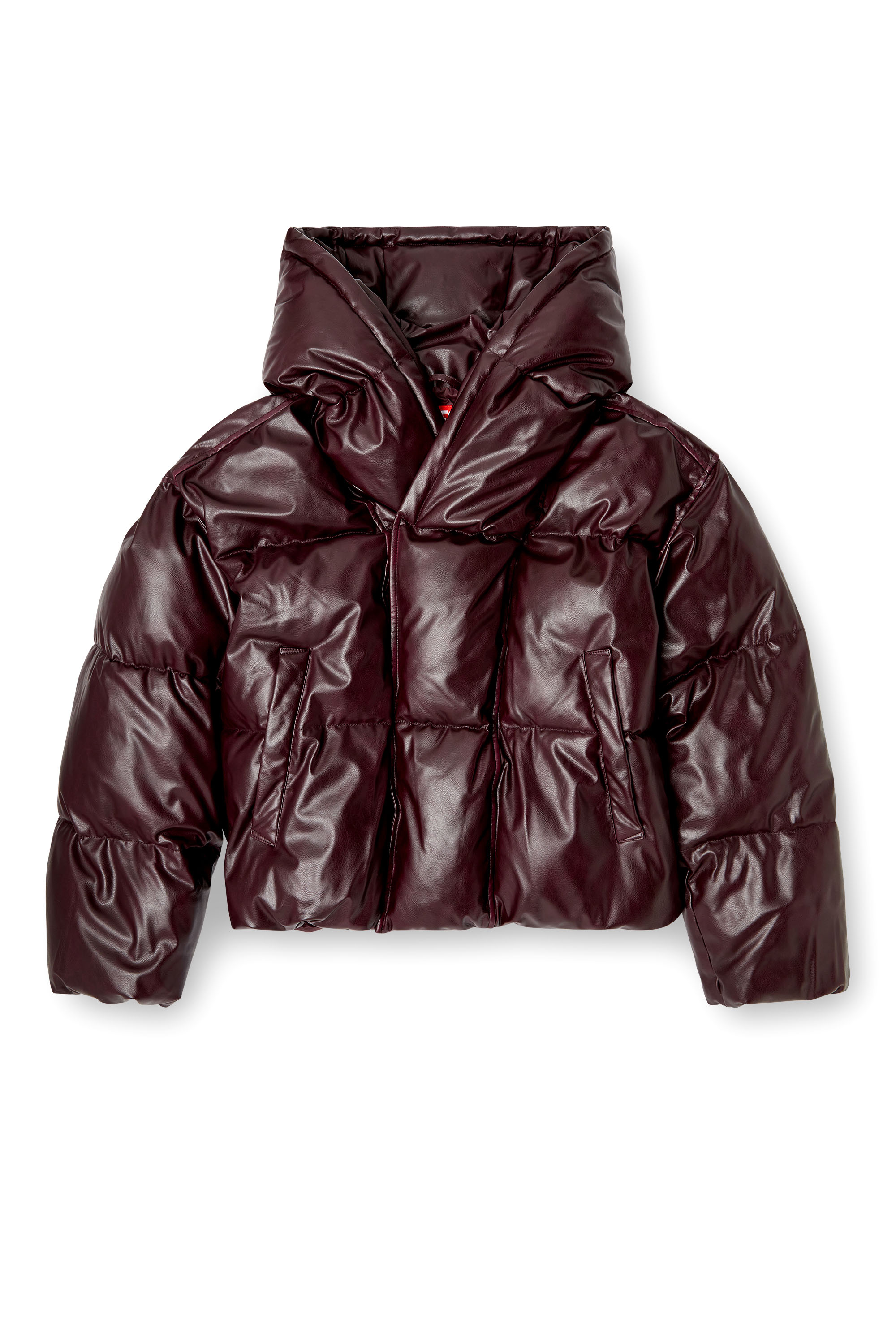 Diesel - FR-W-MYLEY, Doudoune à capuche burgundy Homme in Rouge - 3