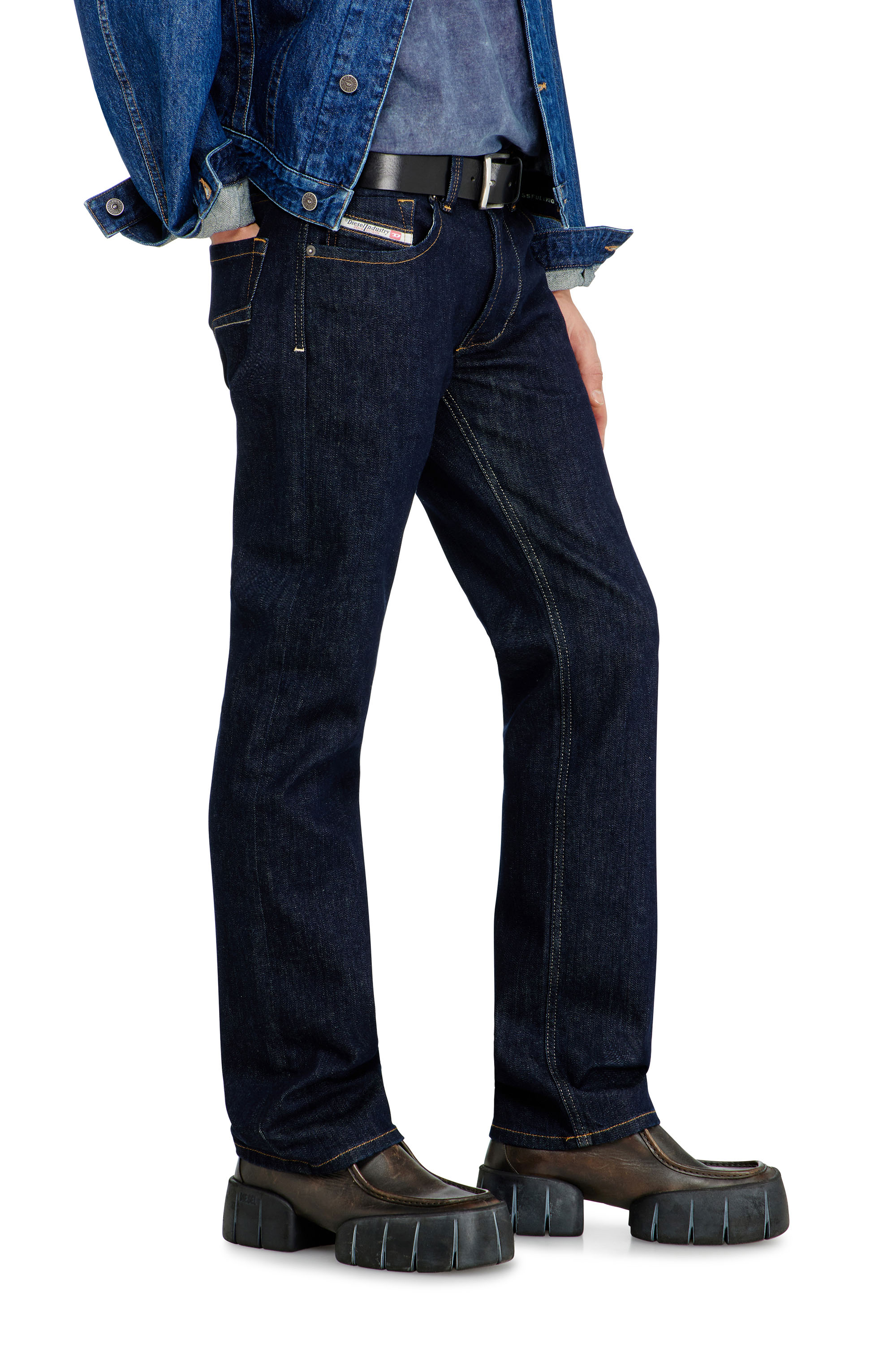 Diesel - Regular Jeans 1985 Larkee 0DBEJ Homme, Bleu Fonc&eacute; - Image 7