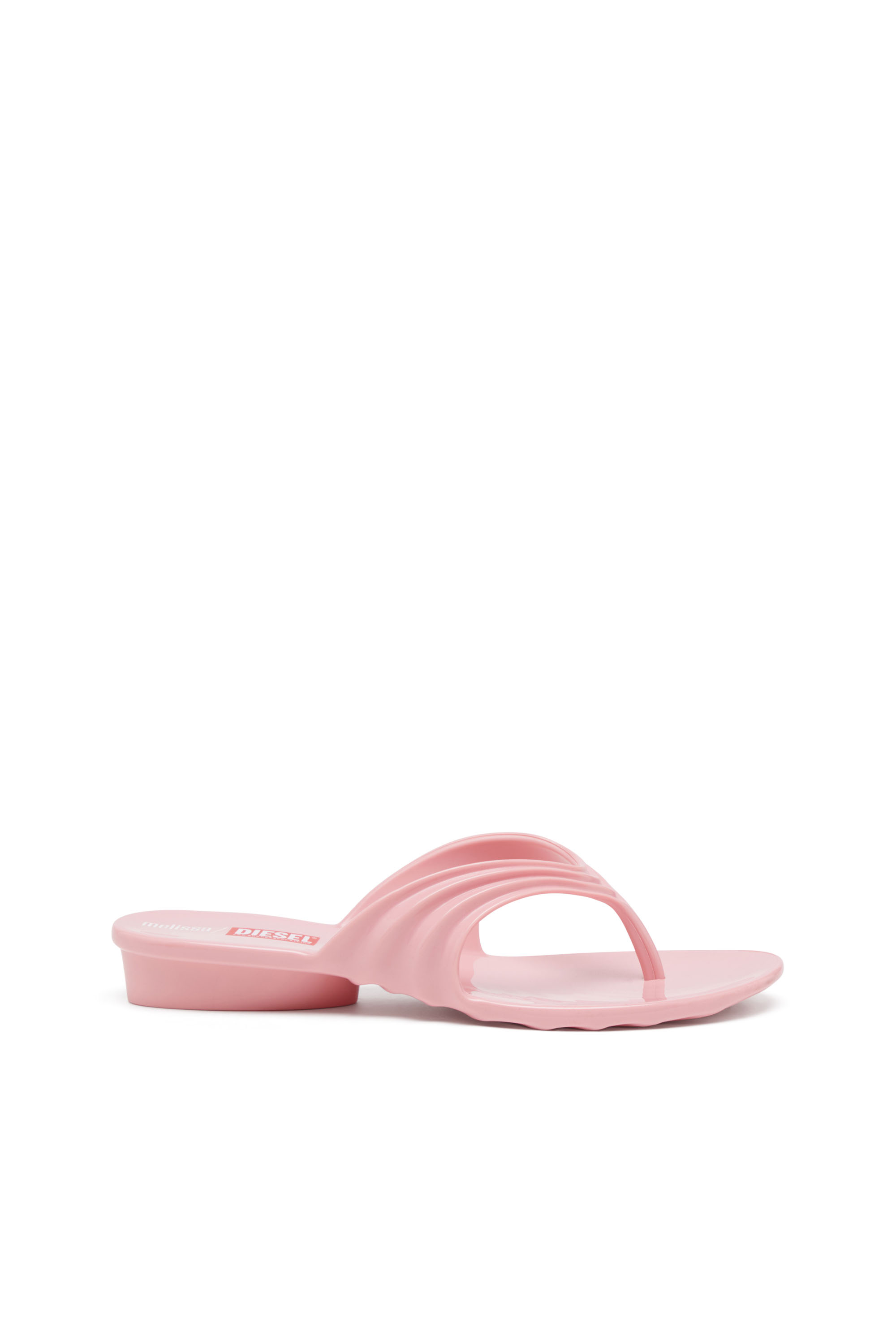 Diesel - MELISSA QUANTUM THONG, Tong sculpturale en Melflex&reg; Femme in Rose - 1