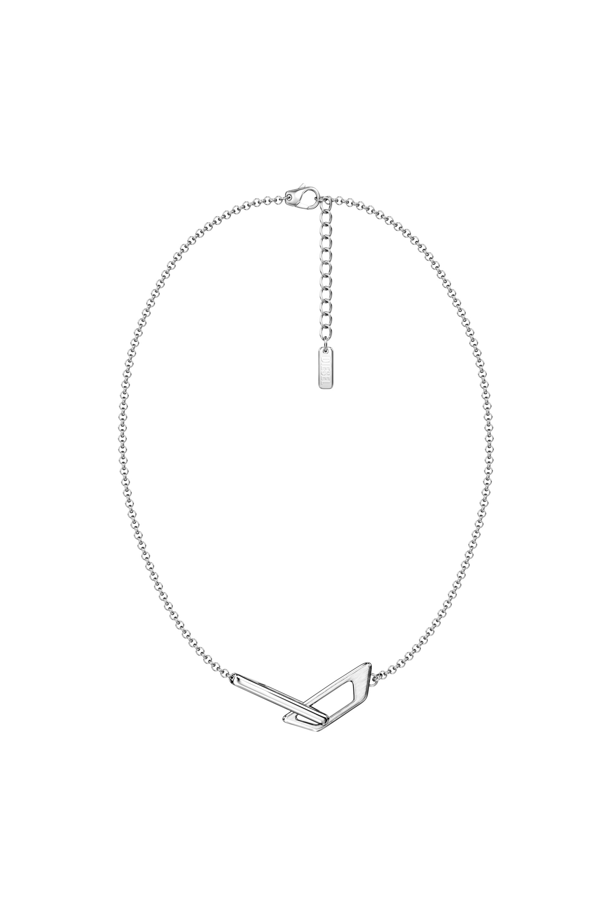 Diesel - DX1727040, Collier bande en acier inoxydable Mixte in Gris argent&eacute; - 1