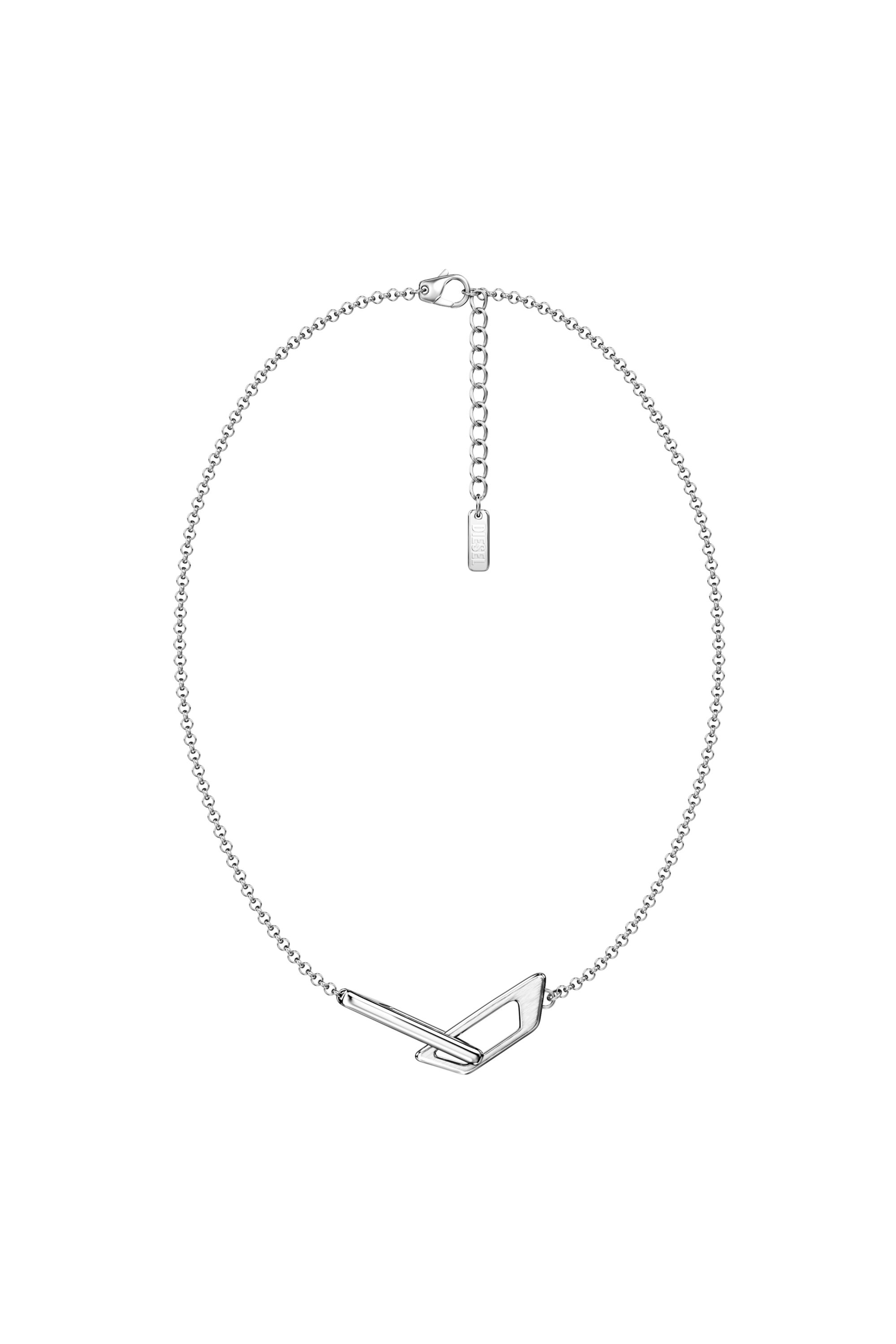 Diesel - DX1727040, Collier bande en acier inoxydable Mixte in Gris argent&eacute; - 1