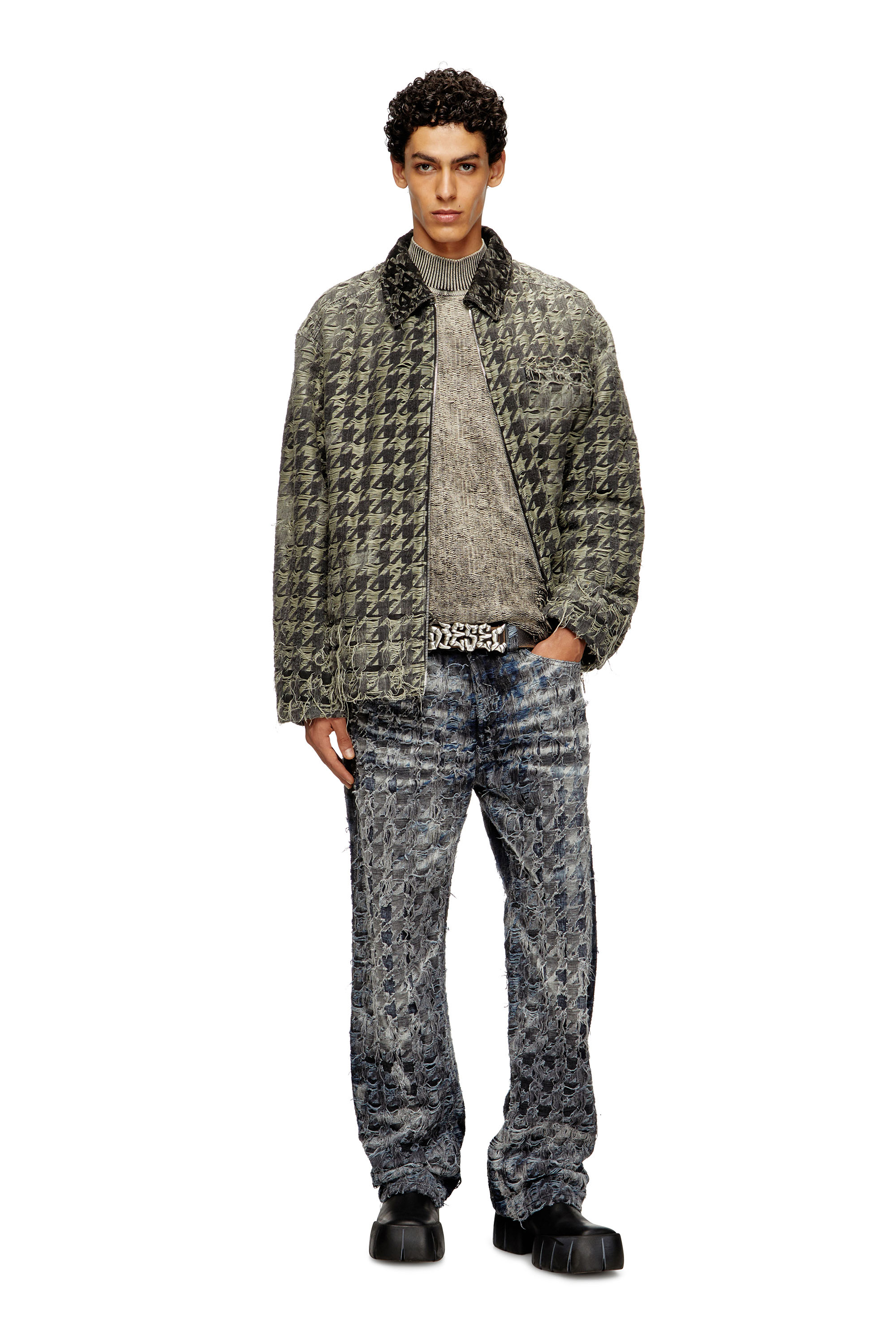 Diesel - Man's Relaxed Jeans 1980 D-Eeper 0CEBL, Dark Blue - 1