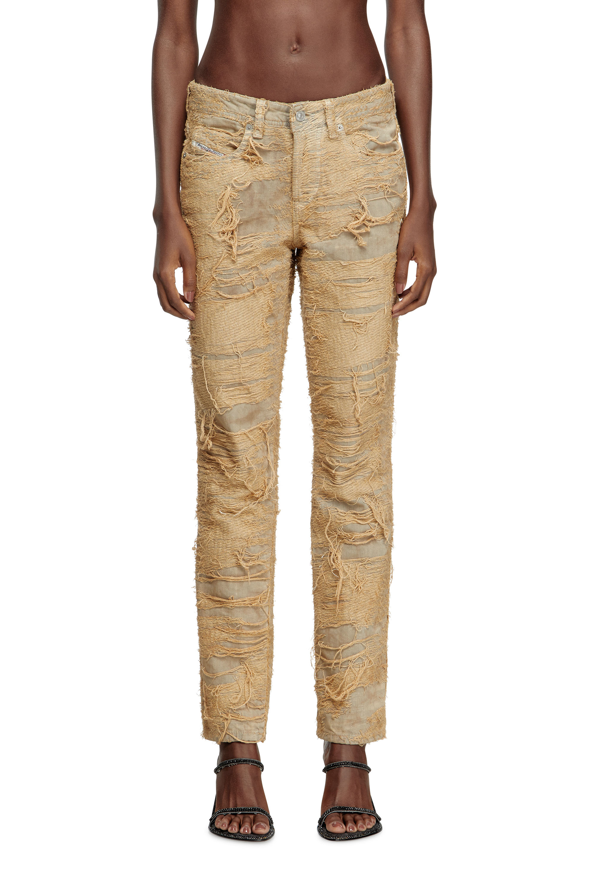 Diesel - Slim Jeans 1992 D-Jiann 007AZ Femme, Beige - Image 2