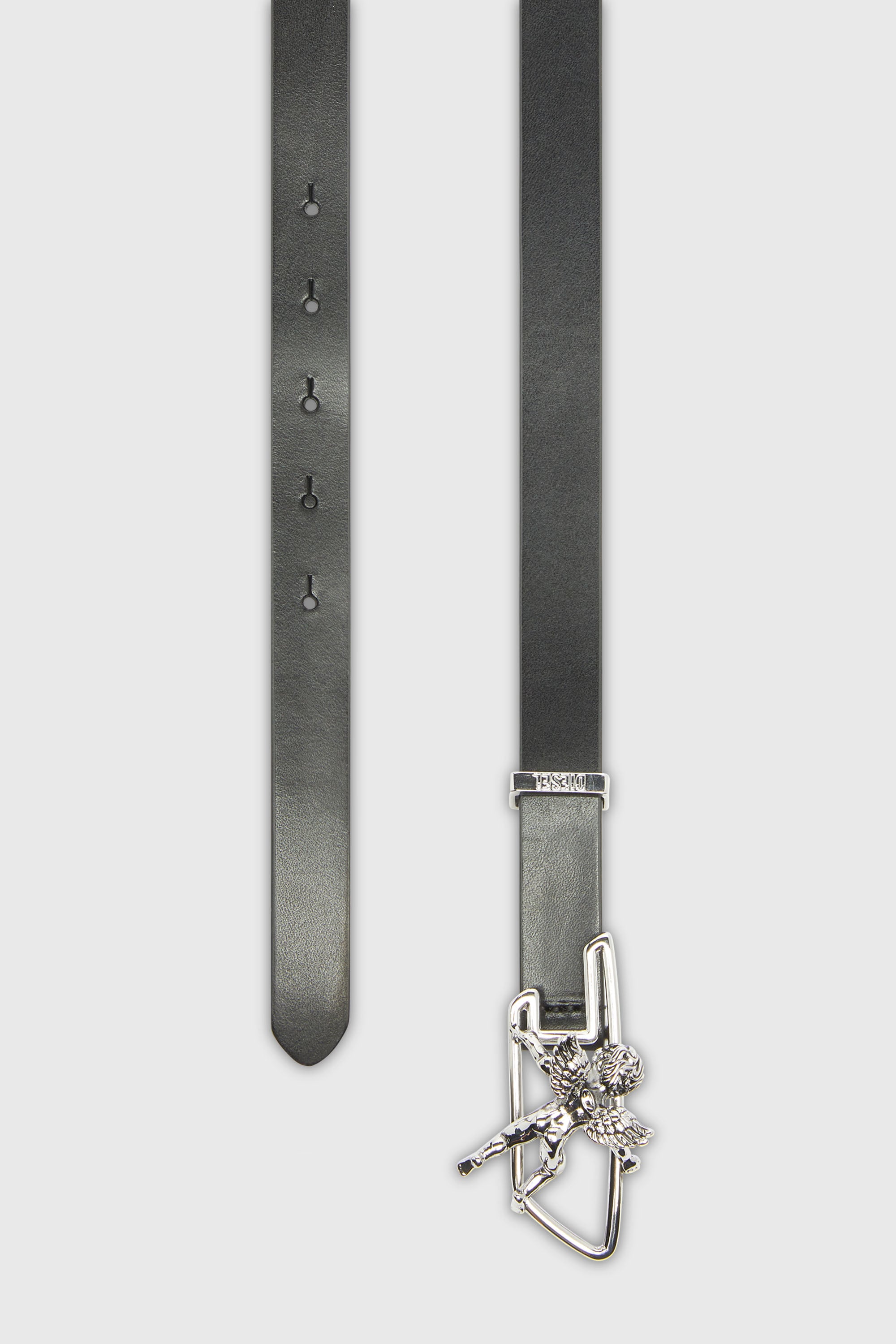 Diesel - B-D LINE W ANGEL 20, Ceinture 2 cm en cuir avec boucle contour ch&eacute;rubin D Femme in Noir - 2