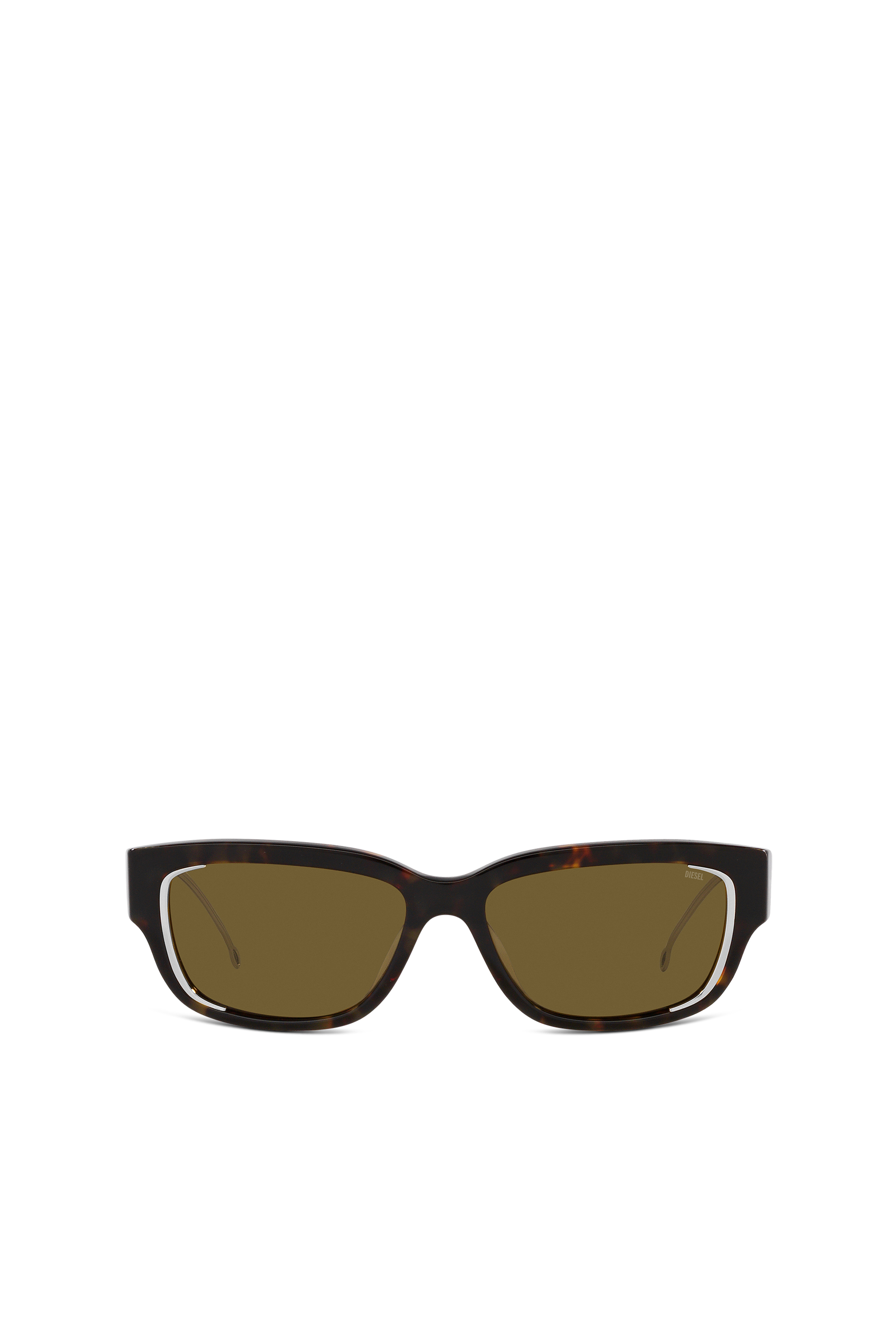 Diesel - 0DL2002 SIZE 56, Lunettes de soleil rectangulaires Mixte in Marron - 1