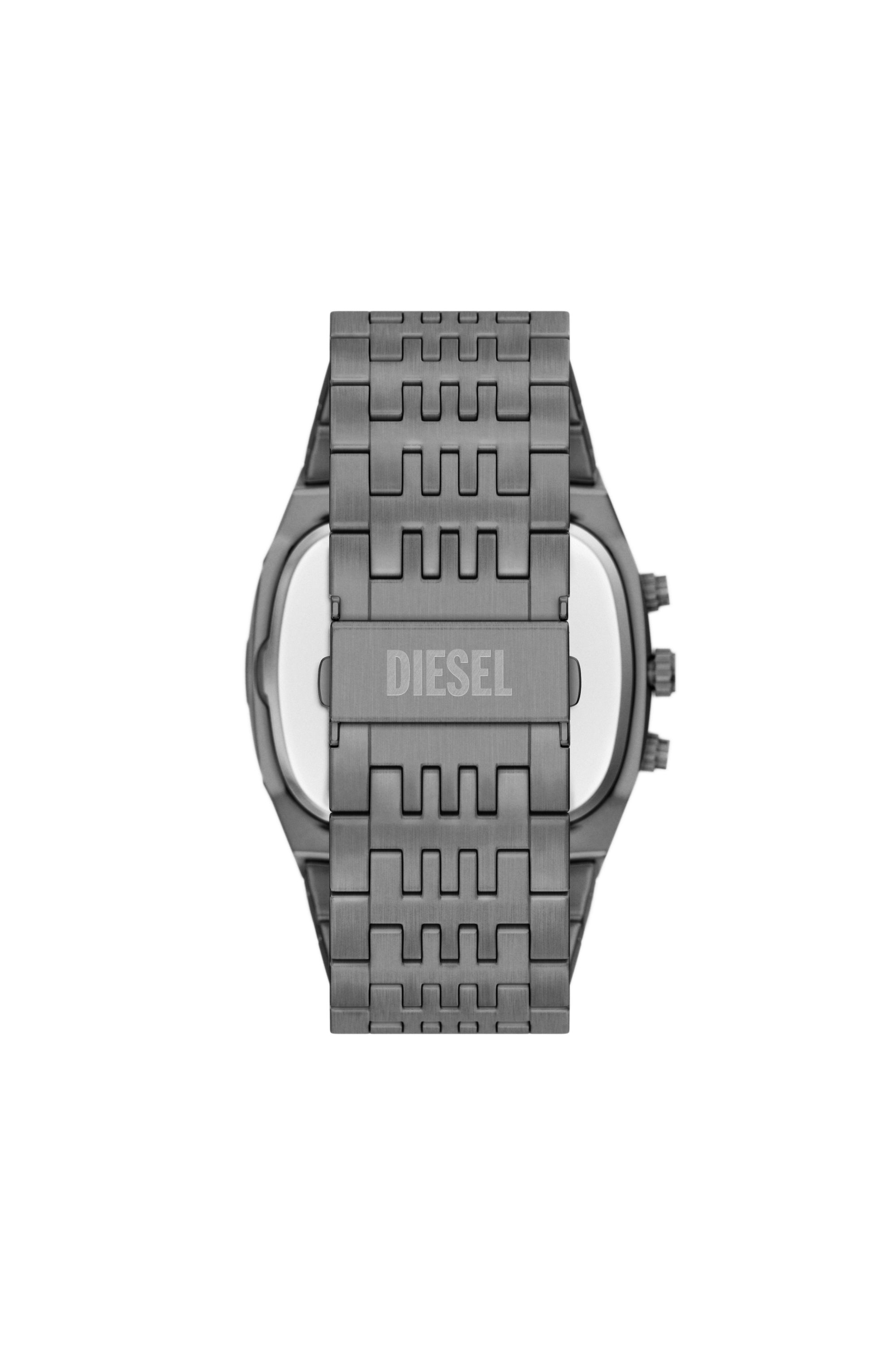 Diesel - DZ4717 WATCH, Montre Spiked Cushion en acier inoxydable finition gunmetal Homme in Gris - 2