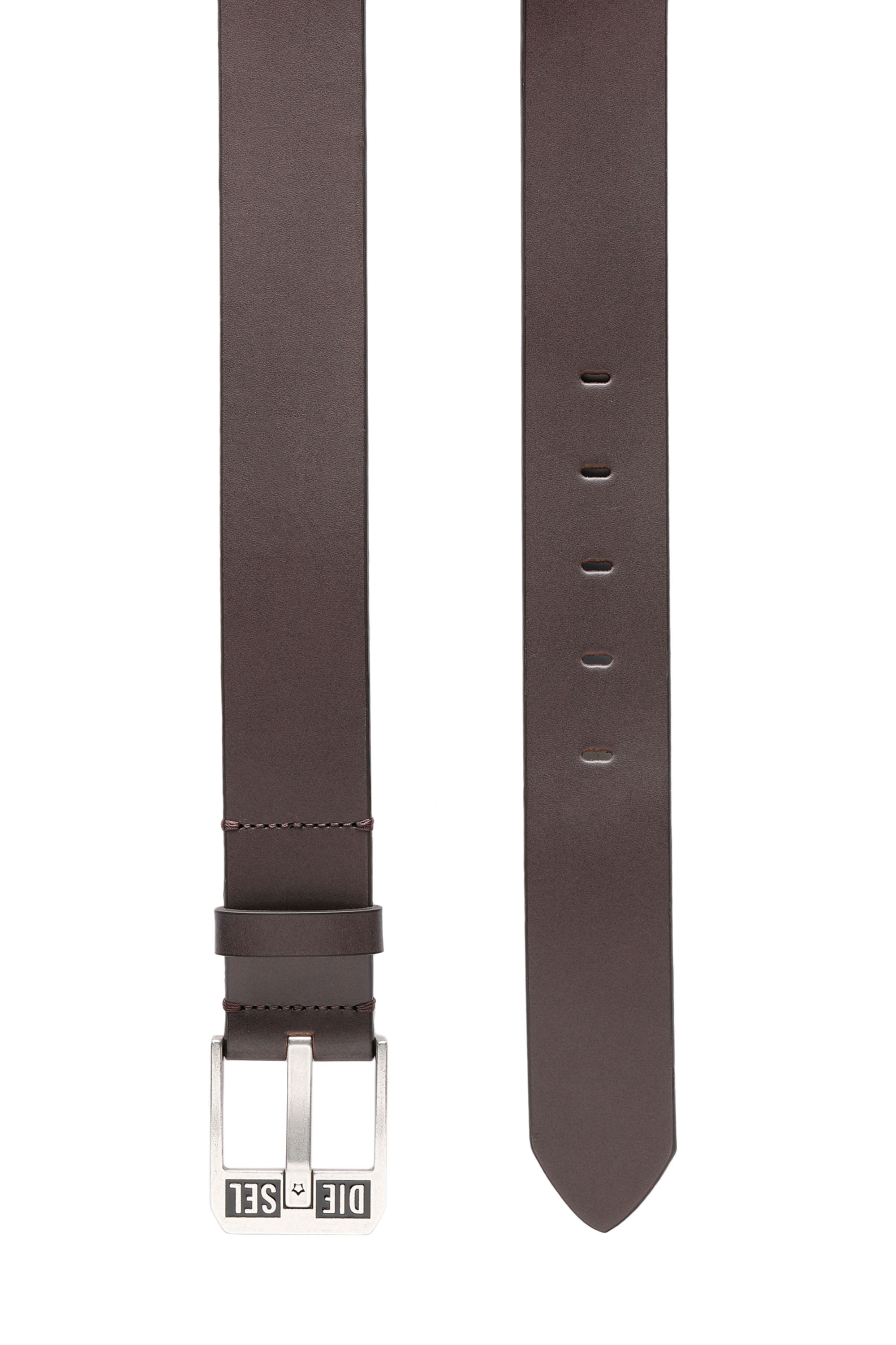 Diesel - BLUESTAR II, Ceinture 3.9 cm en cuir avec boucle logo étoile Homme in Marron - 3