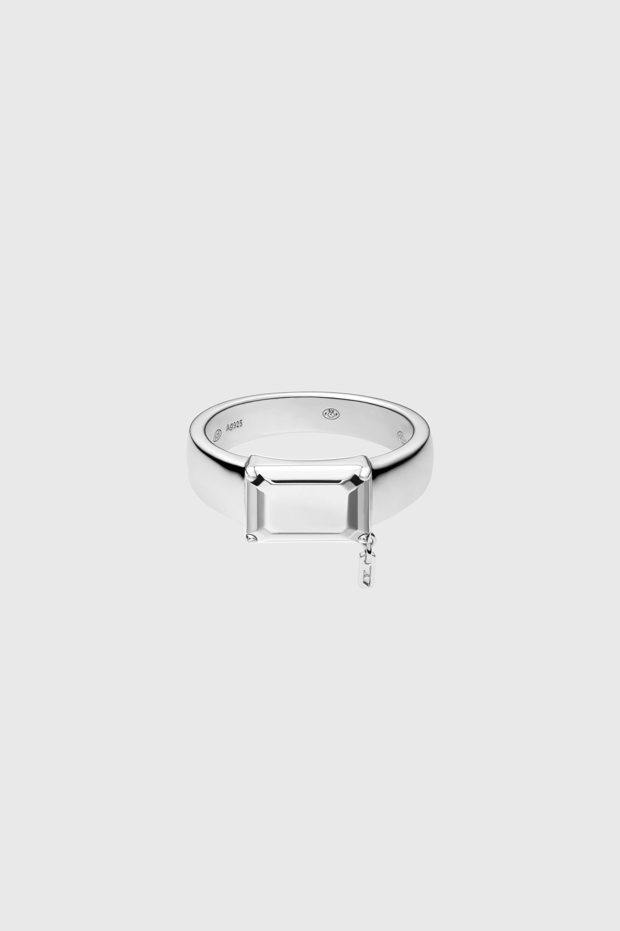 Diesel - DL1365040 STERLING SILVER JEWEL, Bague en argent sterling avec centre focal Mixte in Gris argent&eacute; - 2